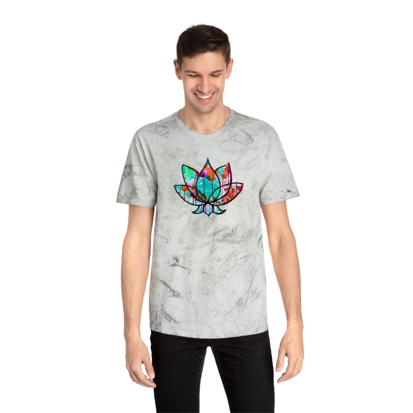 Unisex Lotus Bloom Industrial Dye Premium T-Shirt