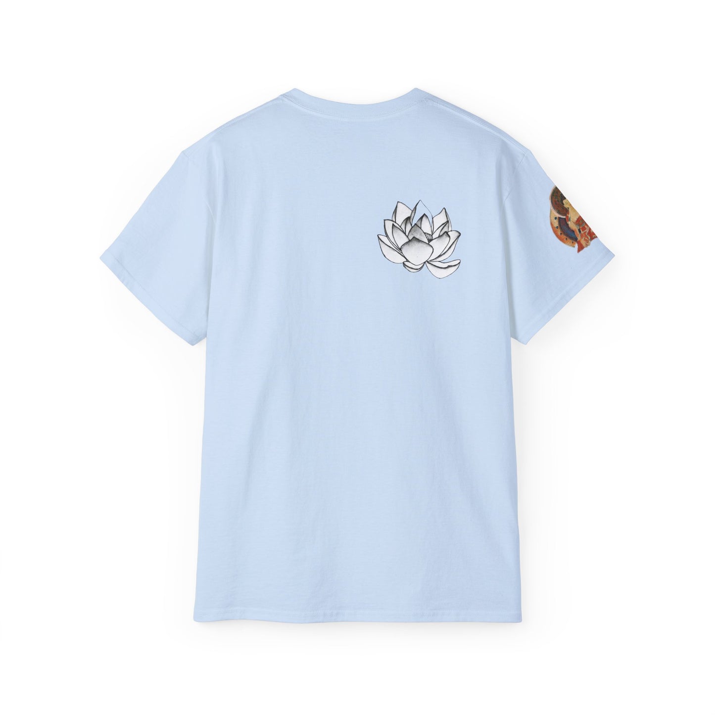 Fine Art Buddha Chalk Drawing Print Unisex Ultra Cotton Tee