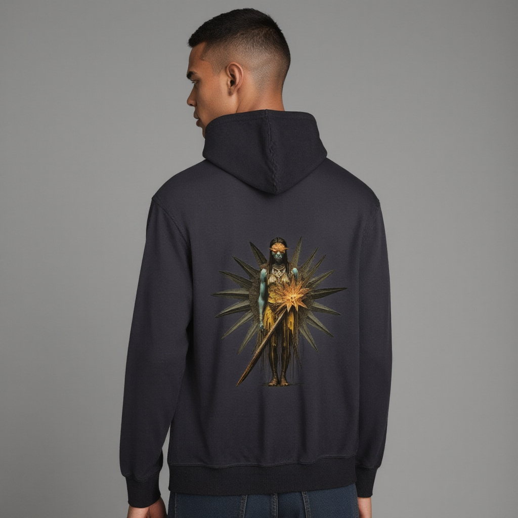 Amaru Khan Stars Ombre Vintage Stone Washed Color Hoodie