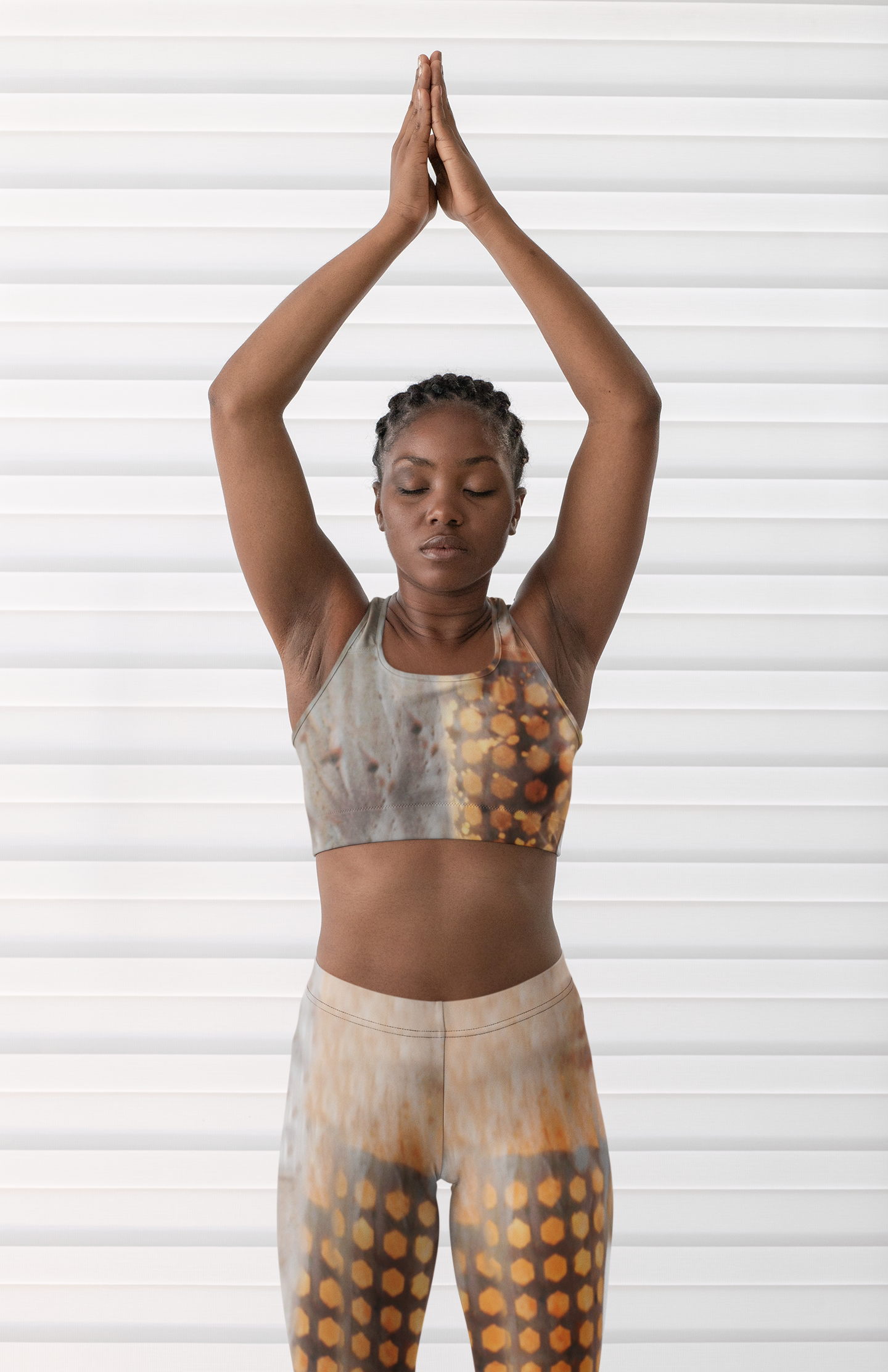 Desert Gold Resurrected Leggings aus gebürstetem Wildleder