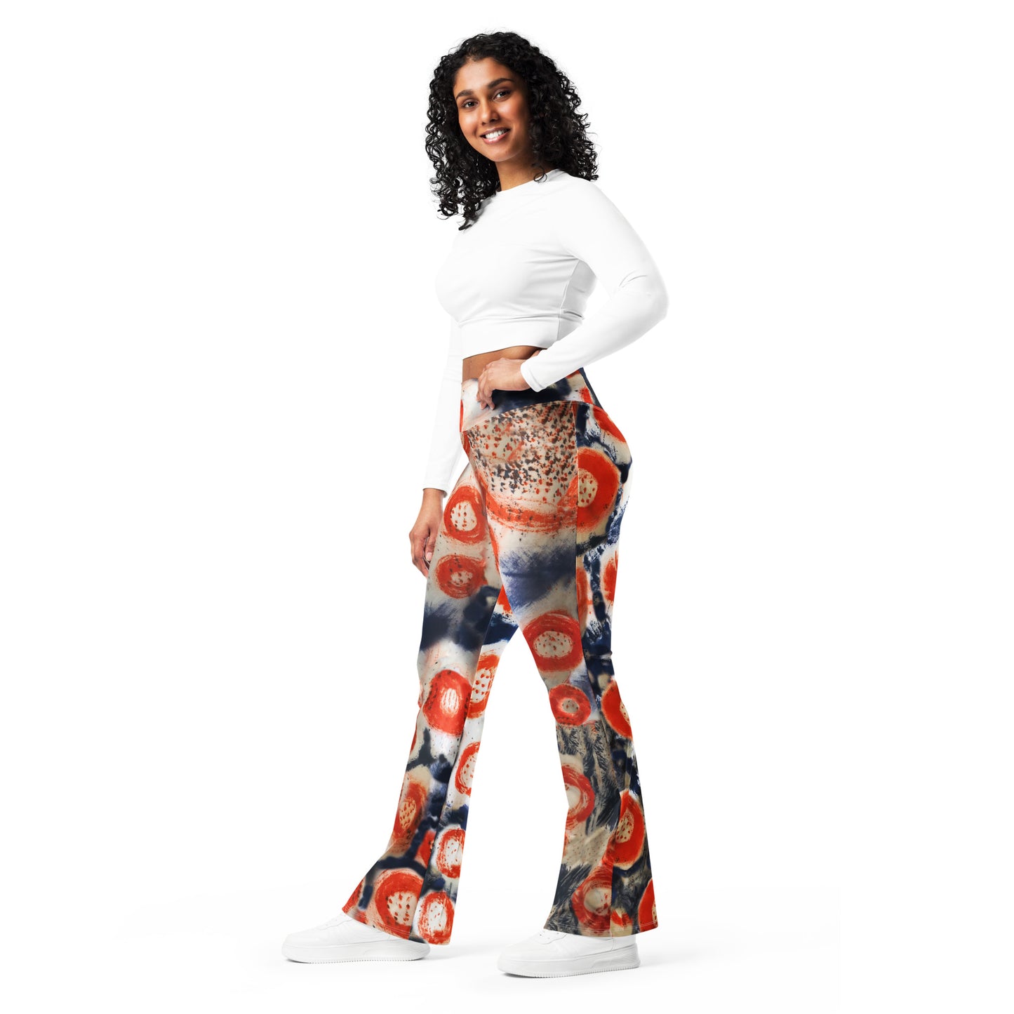 Phish Donut High Waist Flare leggings