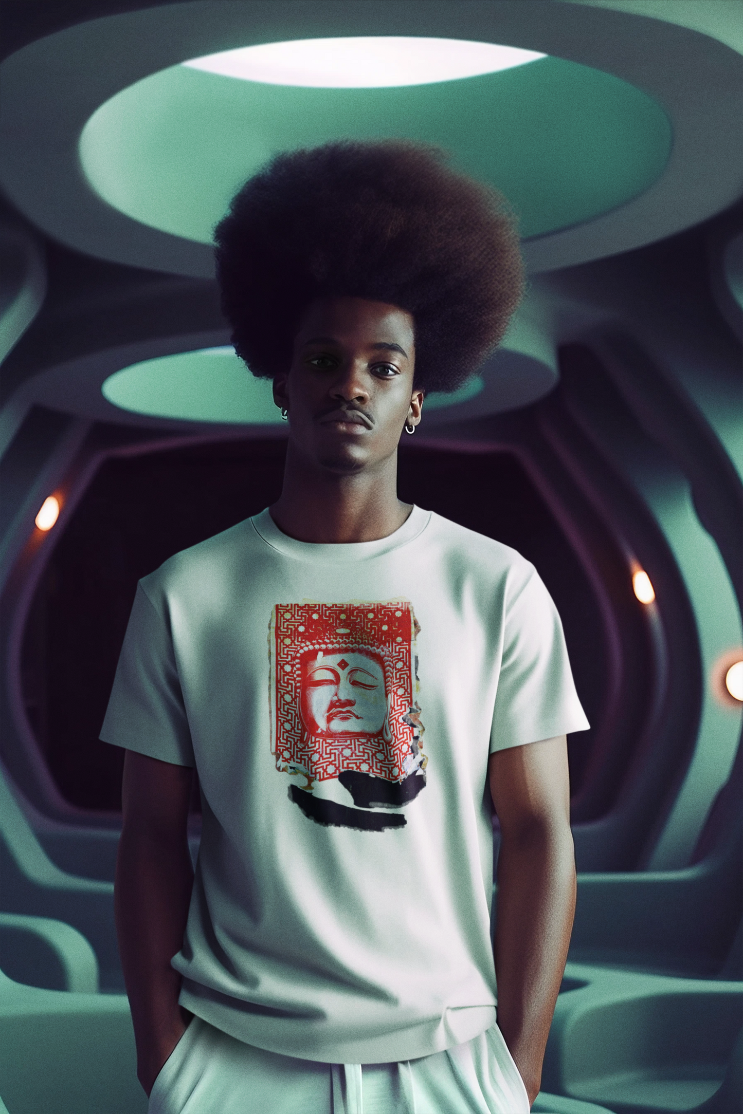 Fine Art Buddha Tablet Print Unisex Ultra Cotton Tee