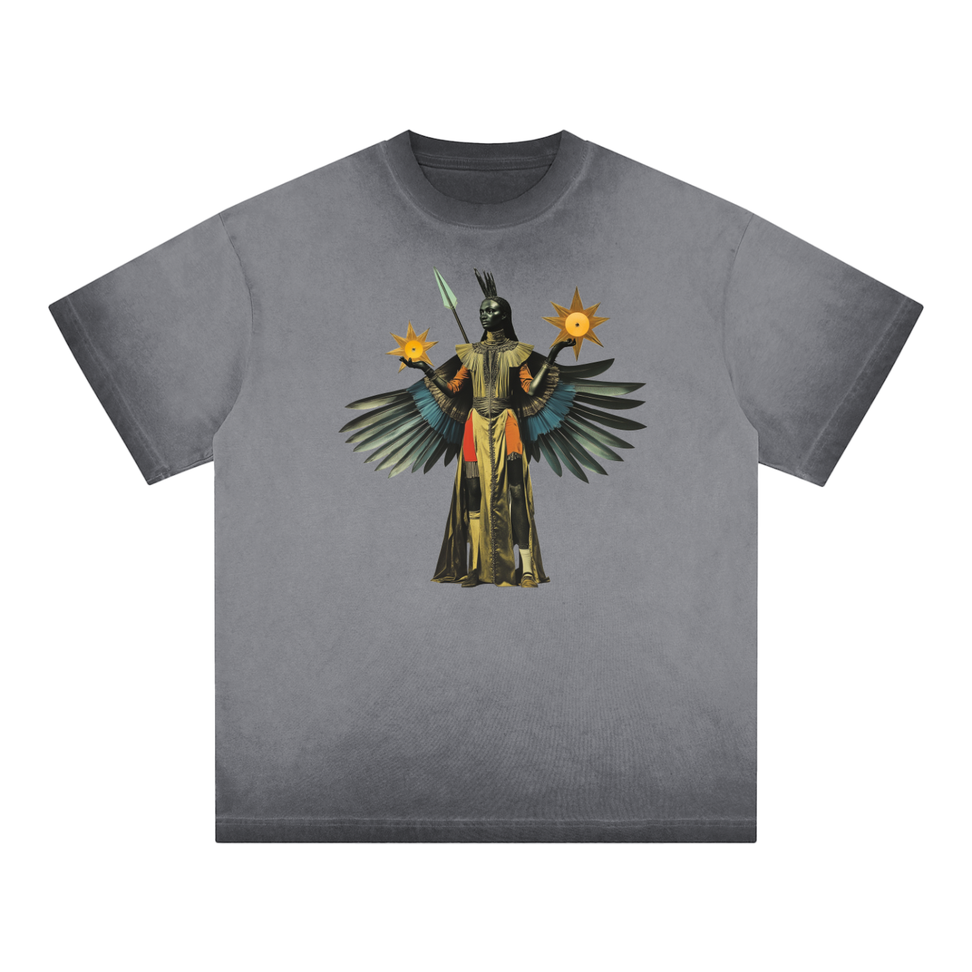 Amaru Khan Stars Reverse Dyed T-shirt