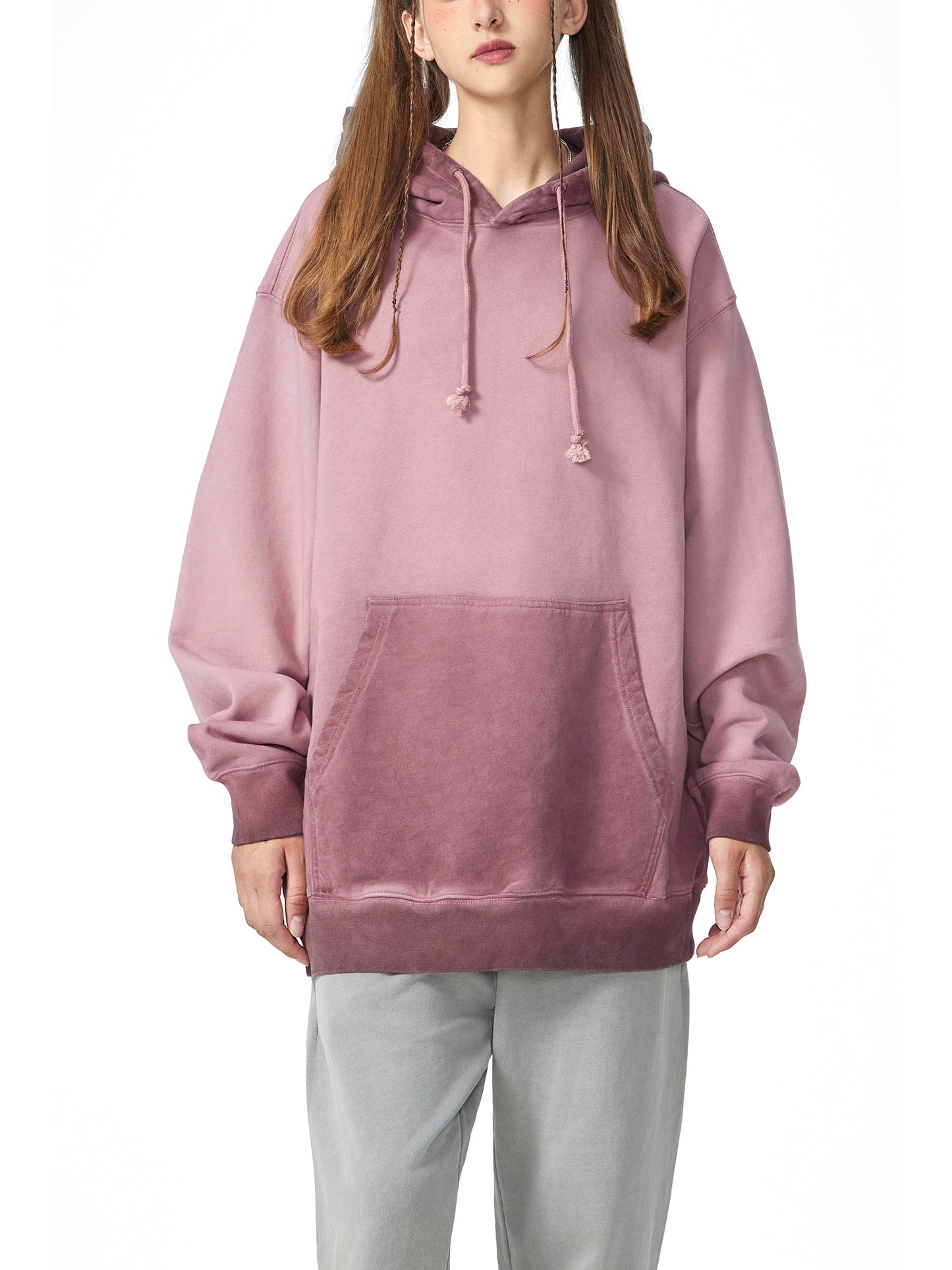 Amaru Khan Stars Ombre Vintage Stone Washed Color Hoodie