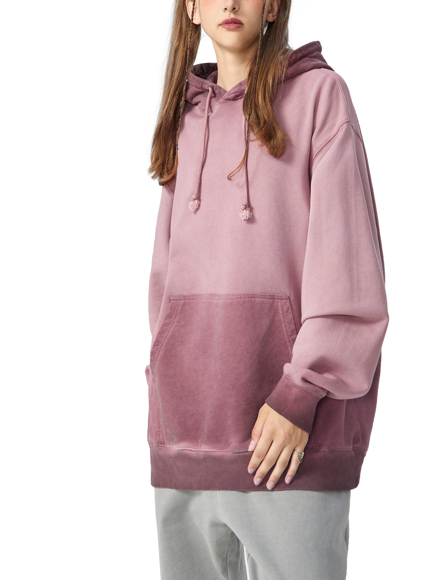 Amaru Khan Stars Ombre Vintage Stone Washed Color Hoodie