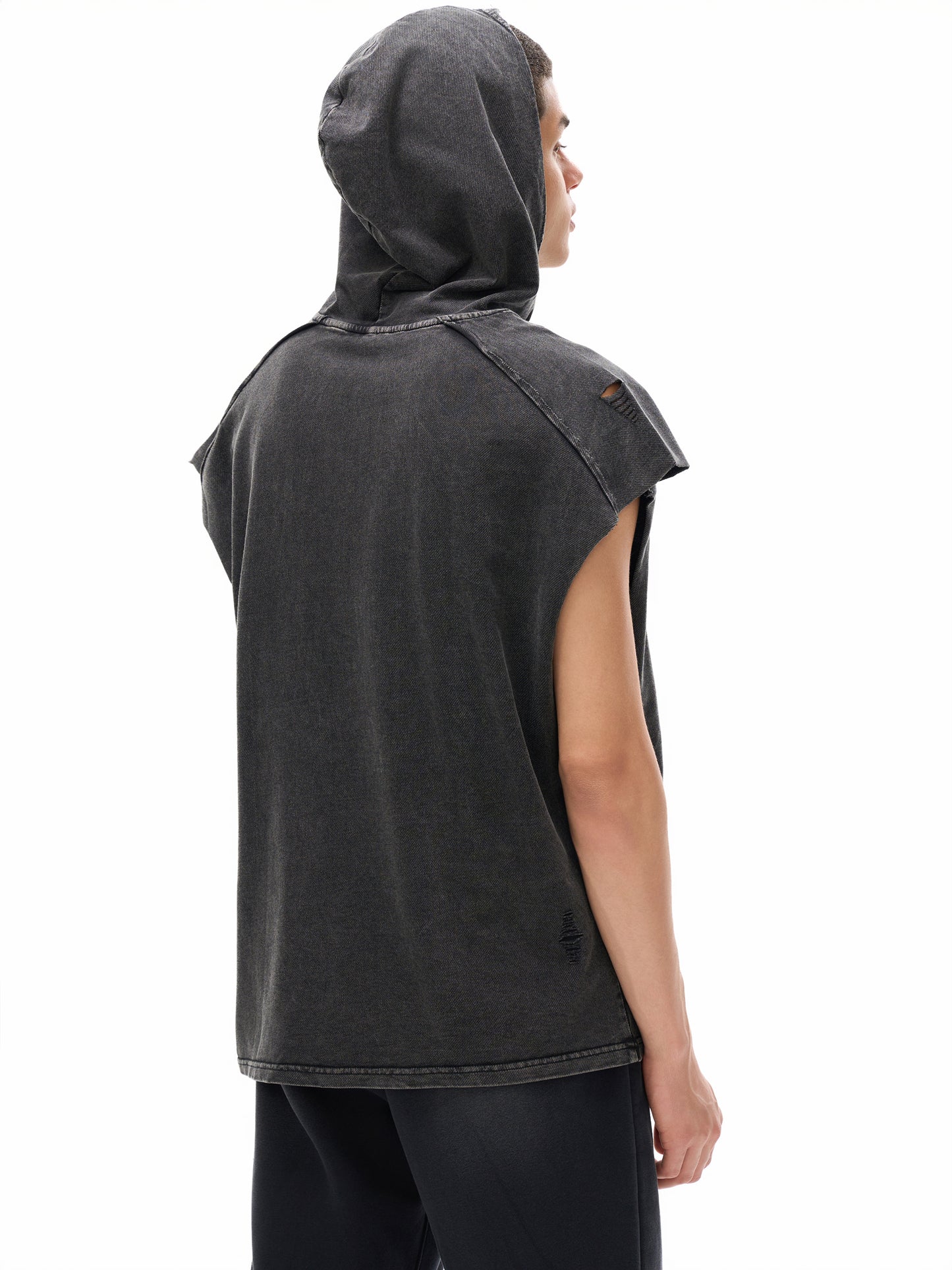 SQUIG Vintage Washed Boxy Hooded Tank Top