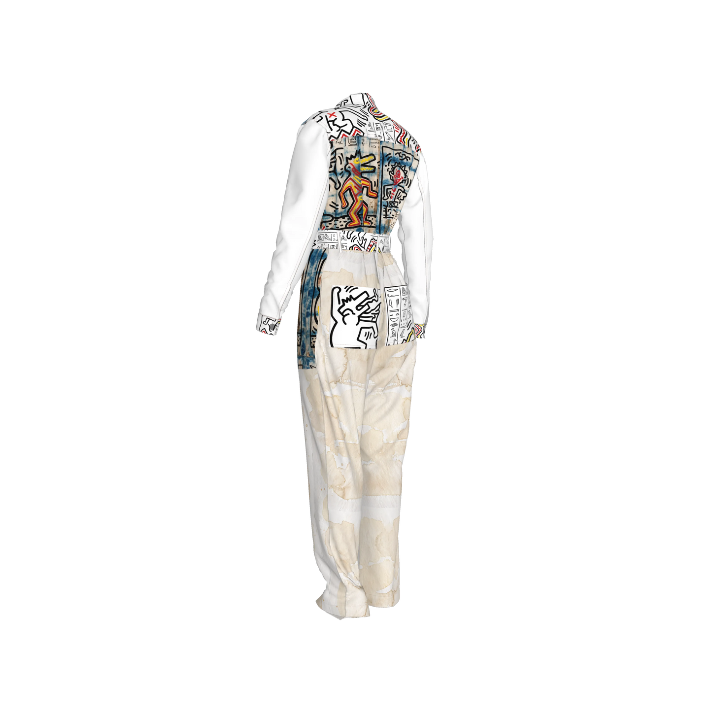 1986 Hieroglyphics Pima Cotton Jurassic Explorer Jumpsuit