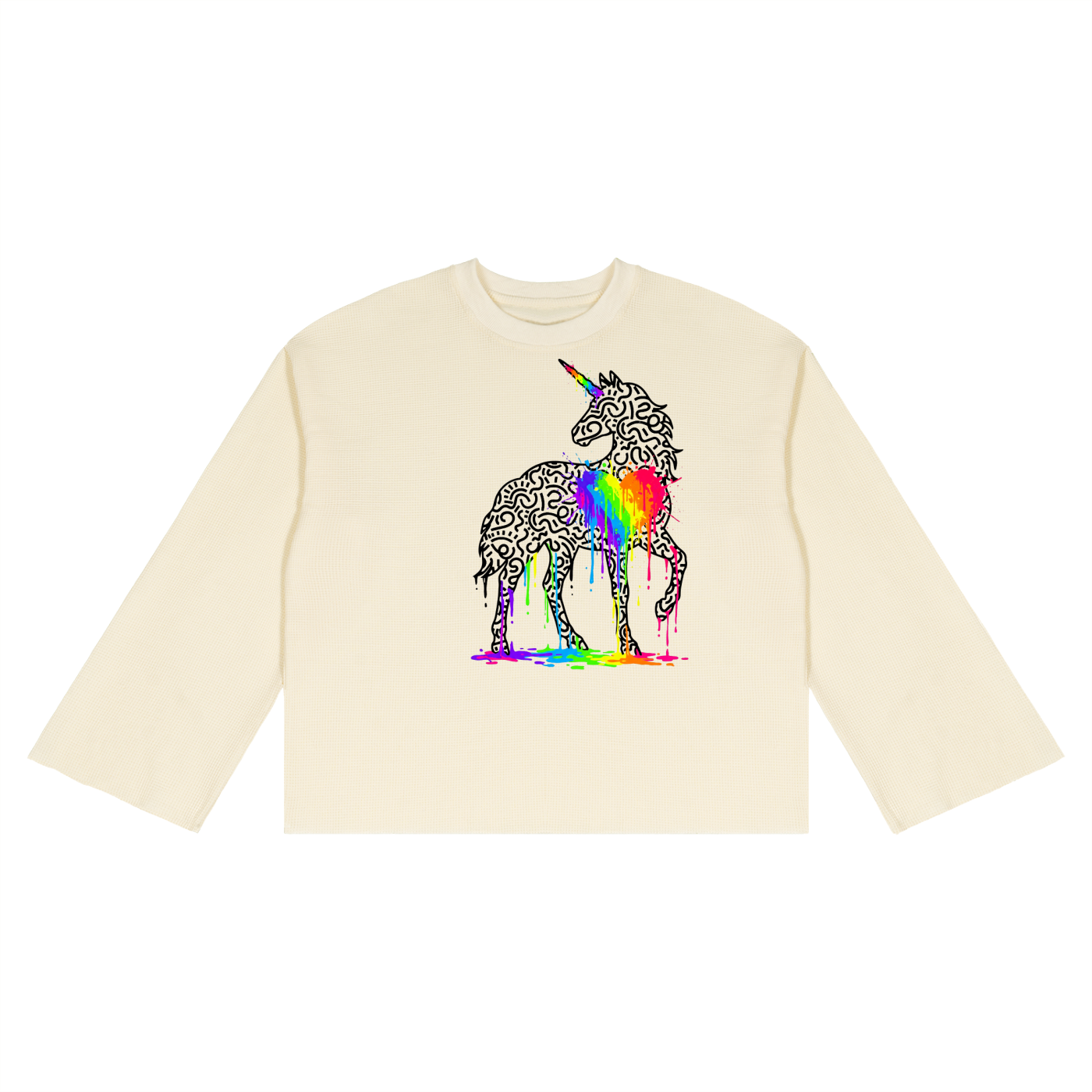 I Am the Way SQUIGGLE Unisex Waffle Raw Edge T-Shirt