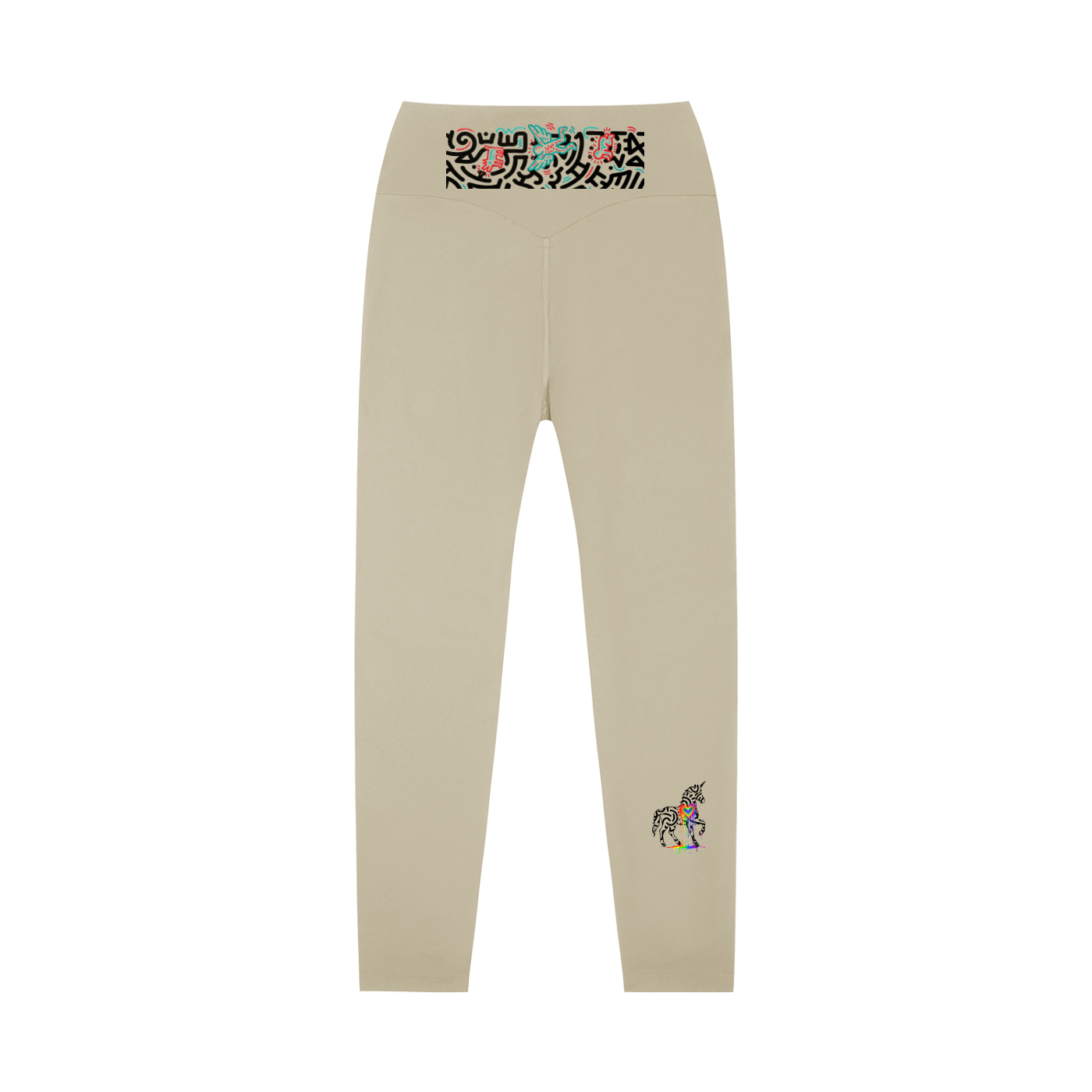 SQUIGGLE High-Waisted Yoga Leggings