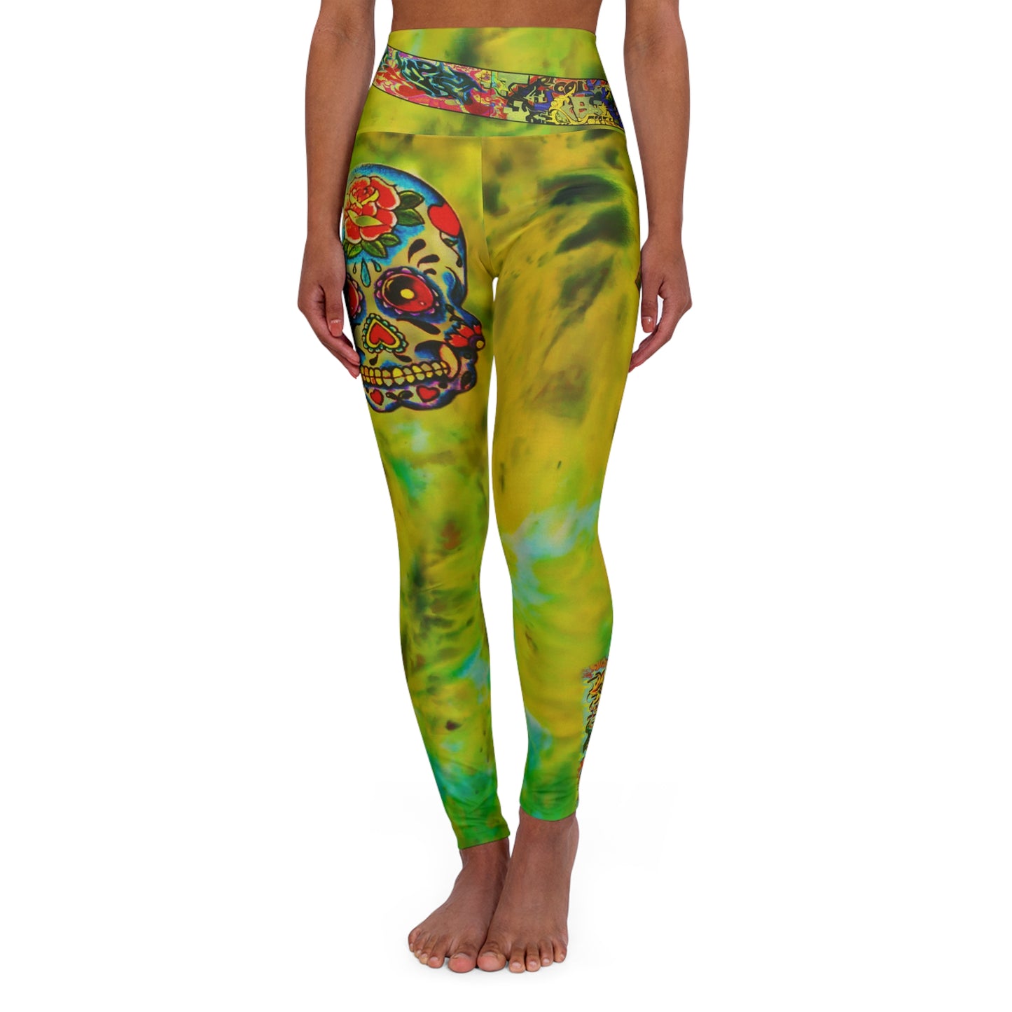 Dia De Muertos Yoga Leggings