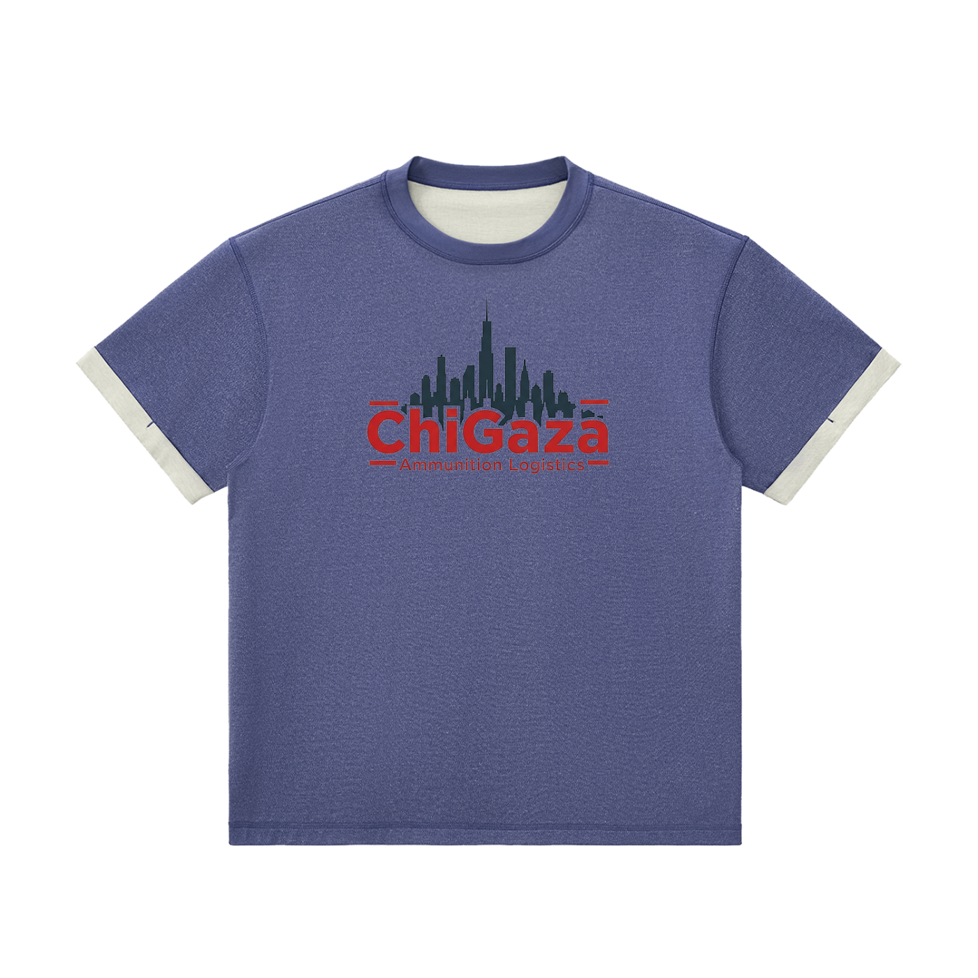 ChiGaza Chiraq Chicago Contrast Cuff Cuffed T-Shirt