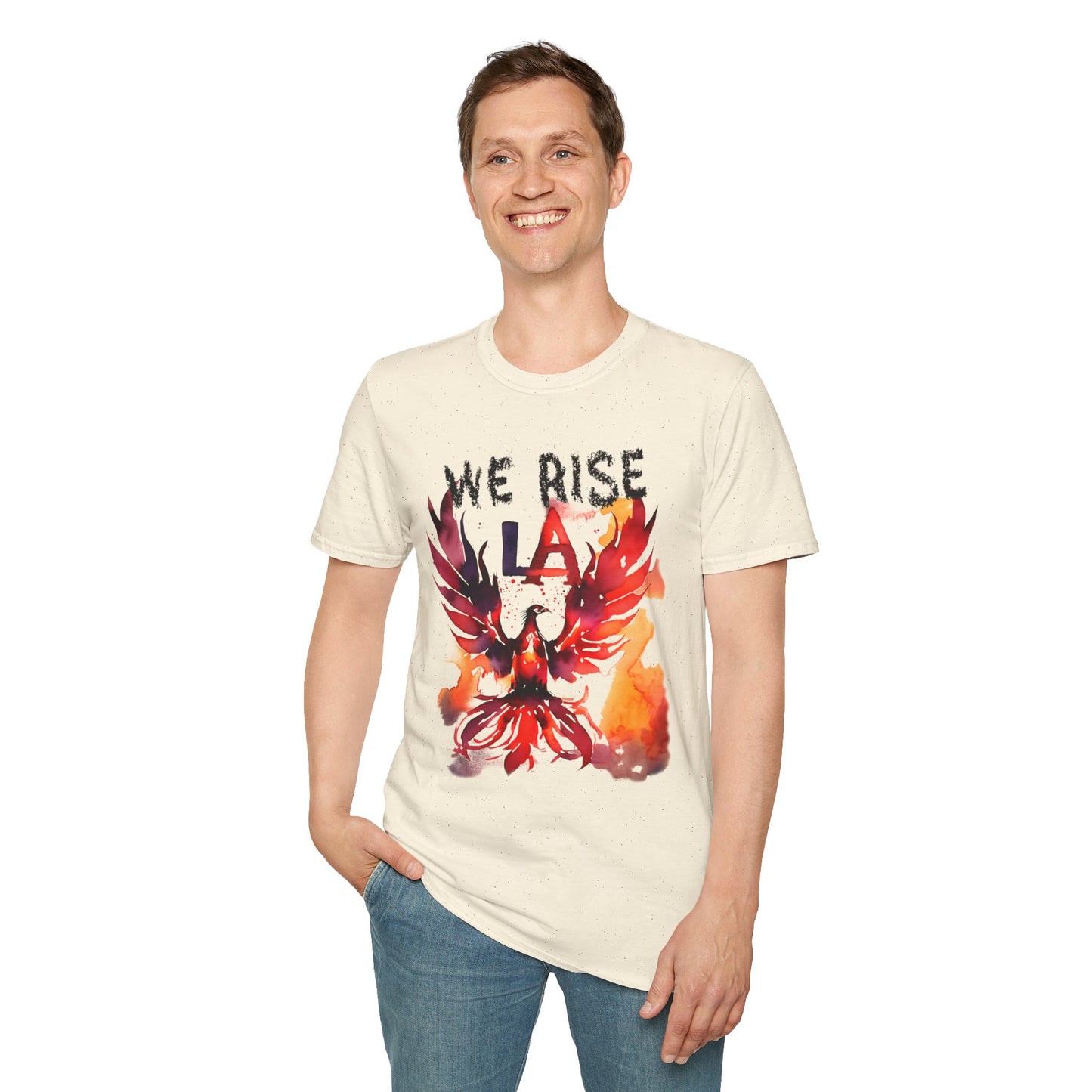 We Will Rise Los Angeles Unisex Vintage Soft T-Shirt