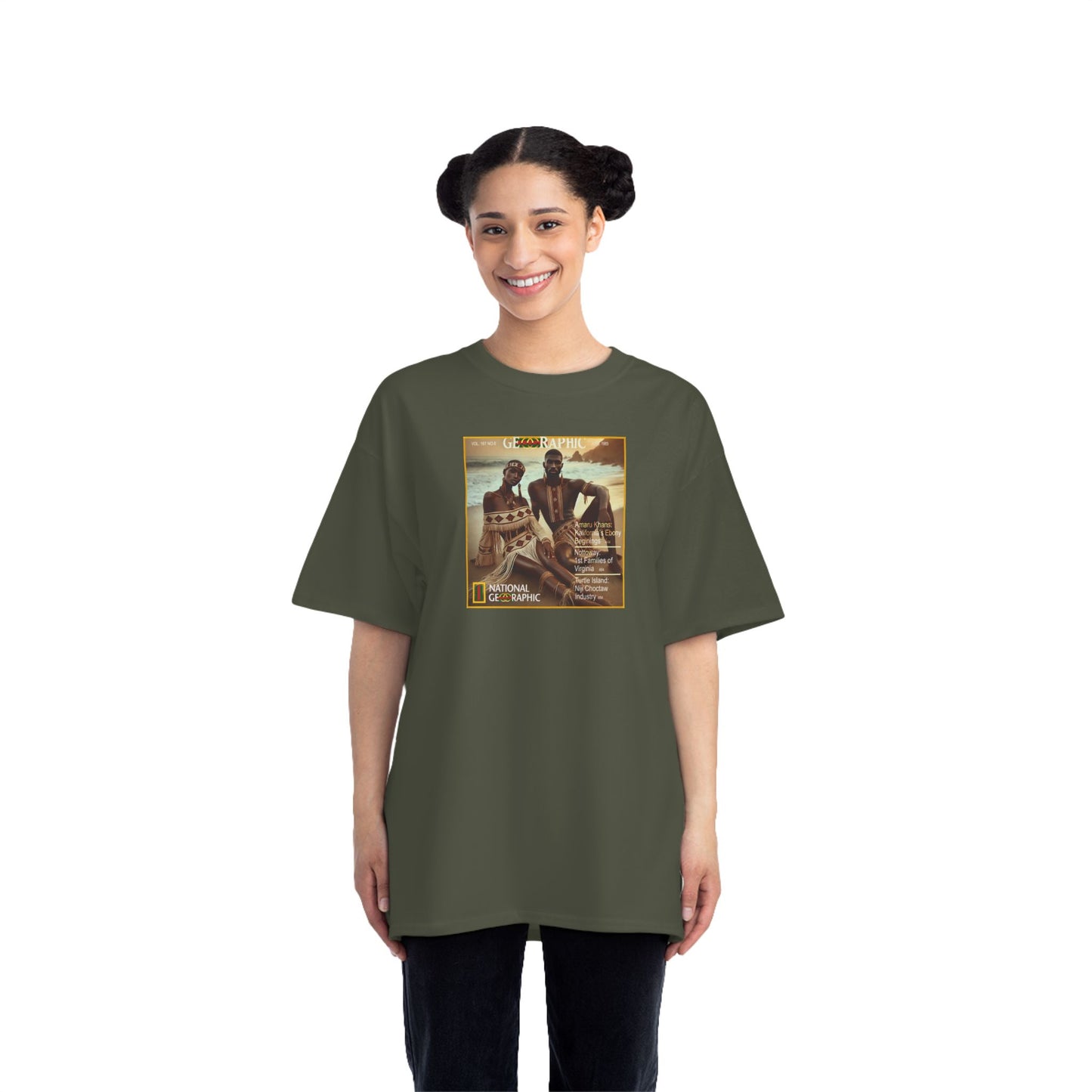 Amaru Khan Turtle Island Oversized Short-Sleeve T-Shirt