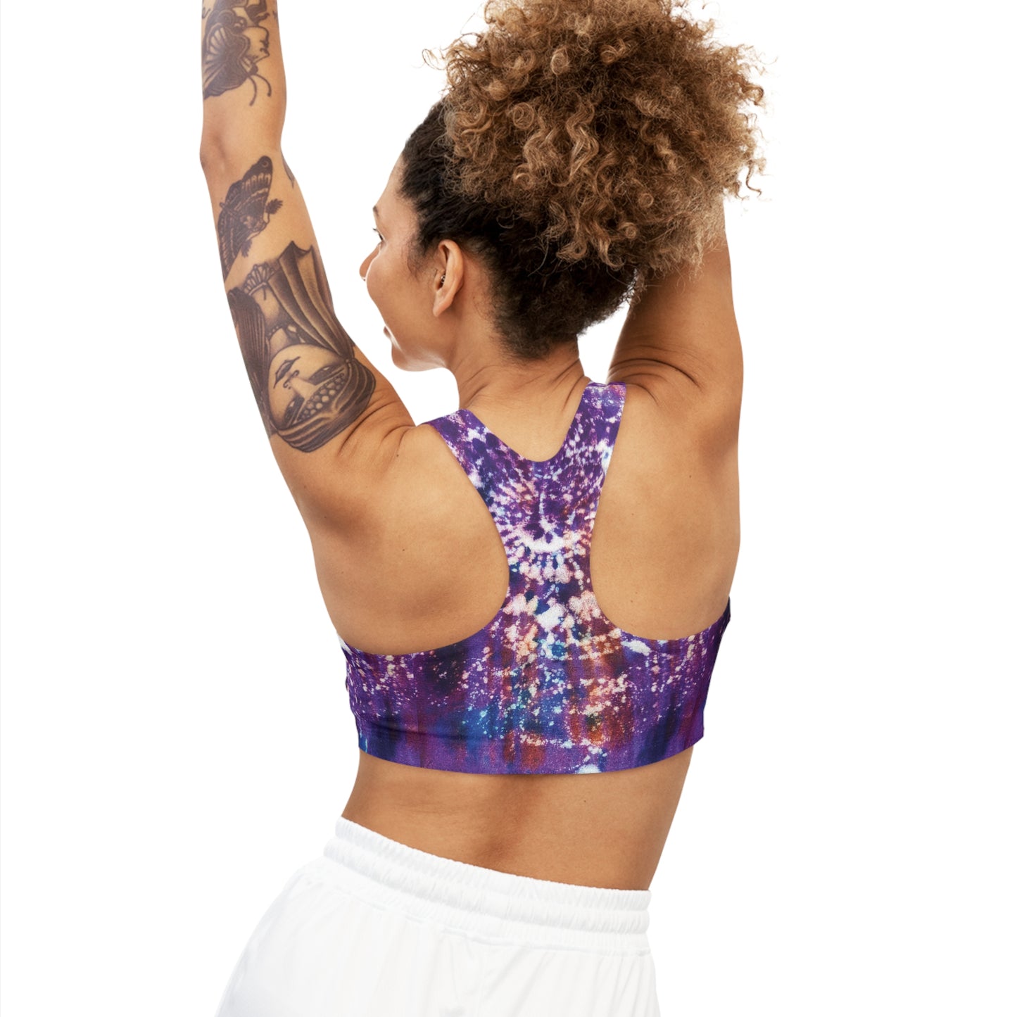 Tye Dye Mandala Double Sided Sports Bra