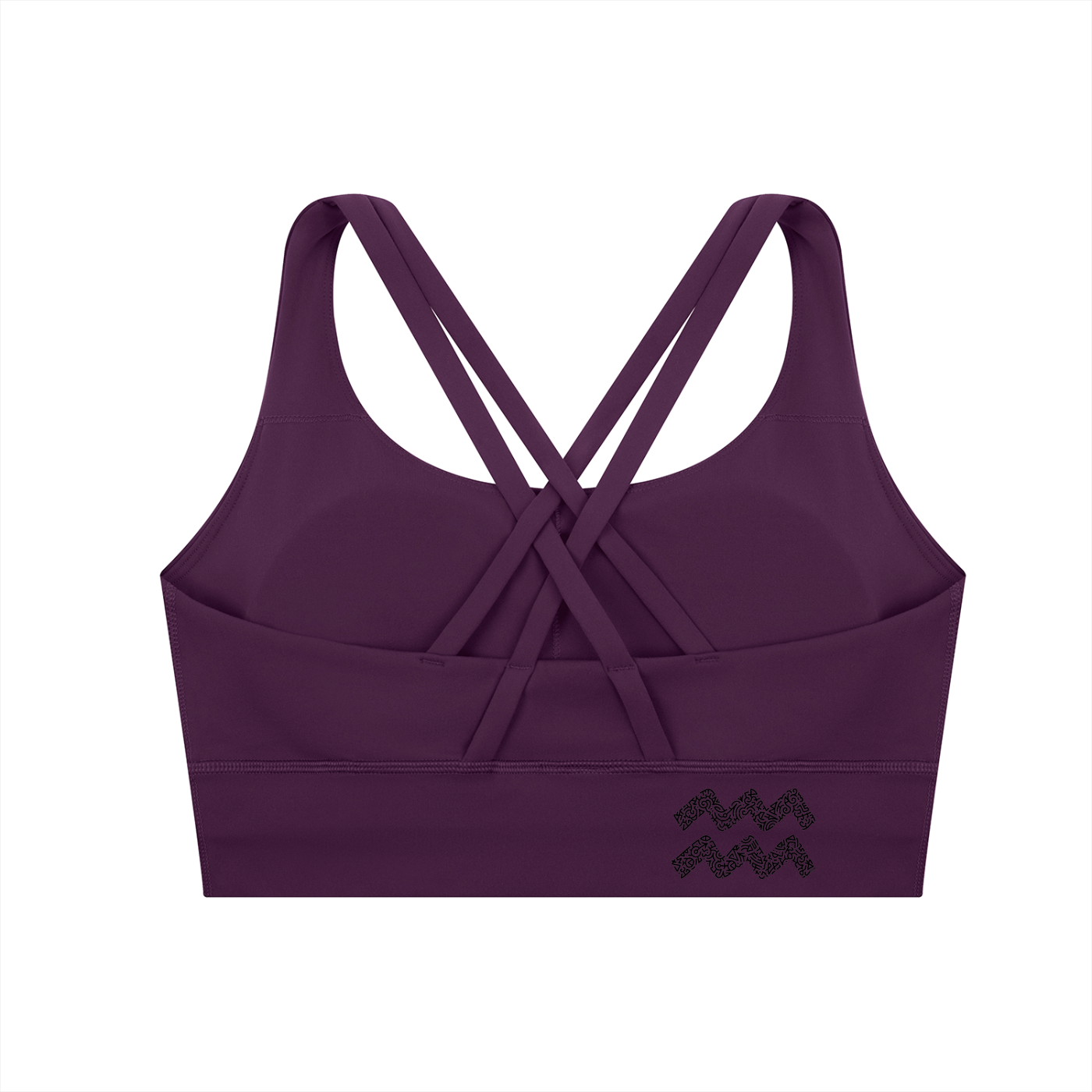SQUIGGLE Strappy Criss-Cross Sports Bra
