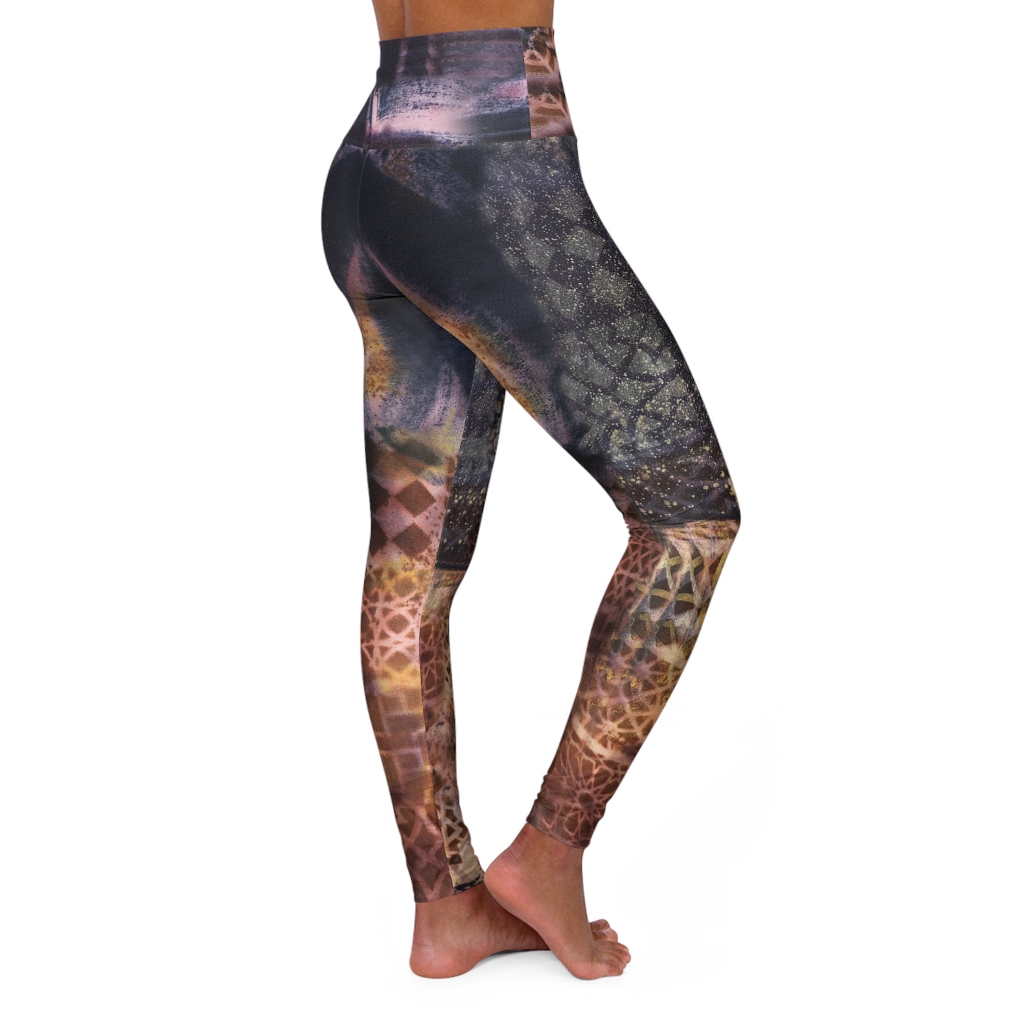 Kaleidoskop-Spiegel-Yoga-Leggings