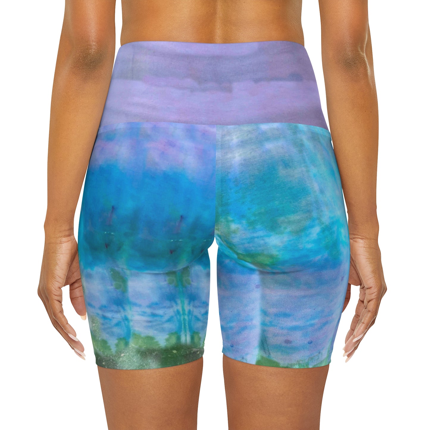 Earth Connection High Waisted Yoga Shorts