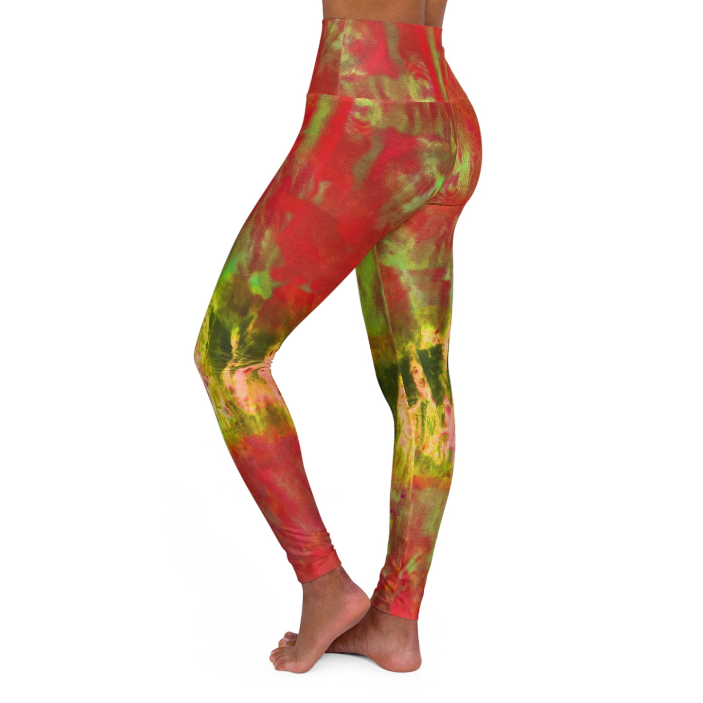 Watermelon Wet Yoga Leggings