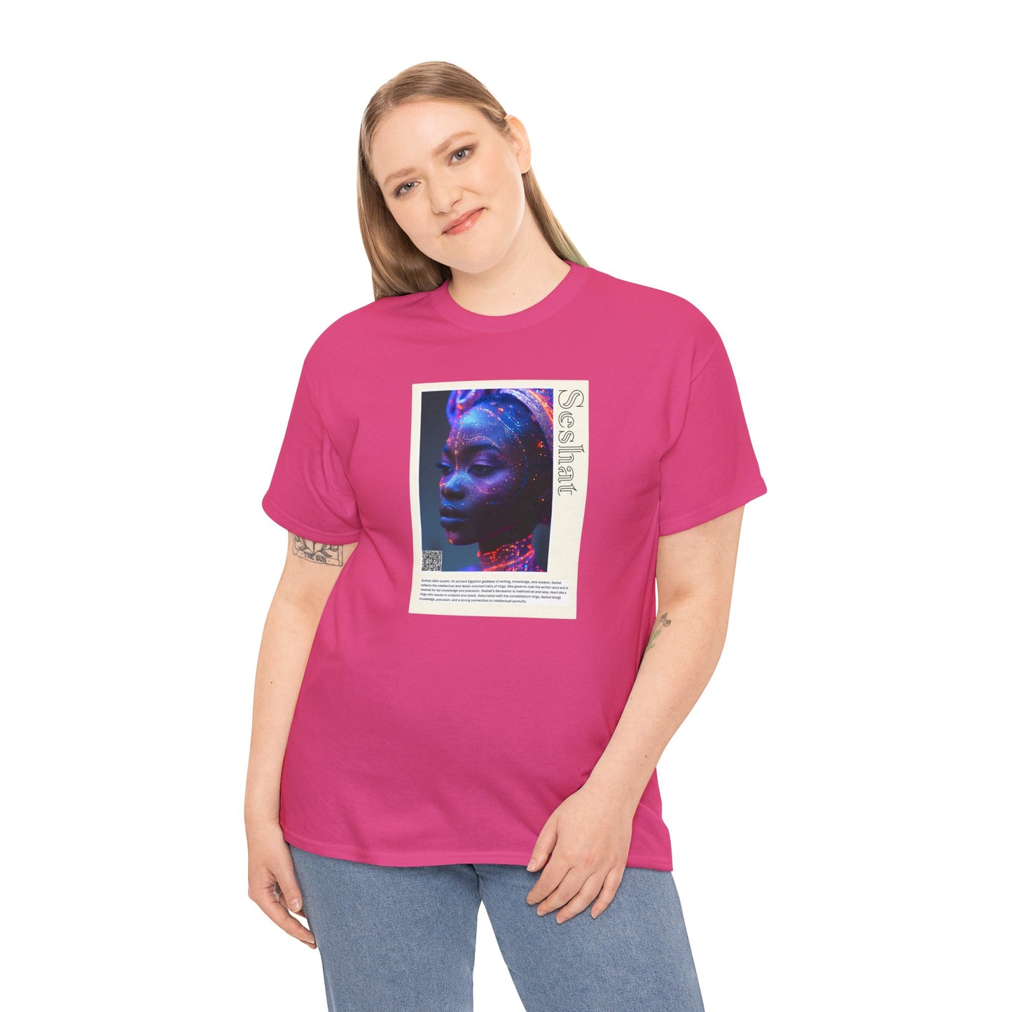 Seshat Aziza & Fae Unisex Heavy Cotton Tee