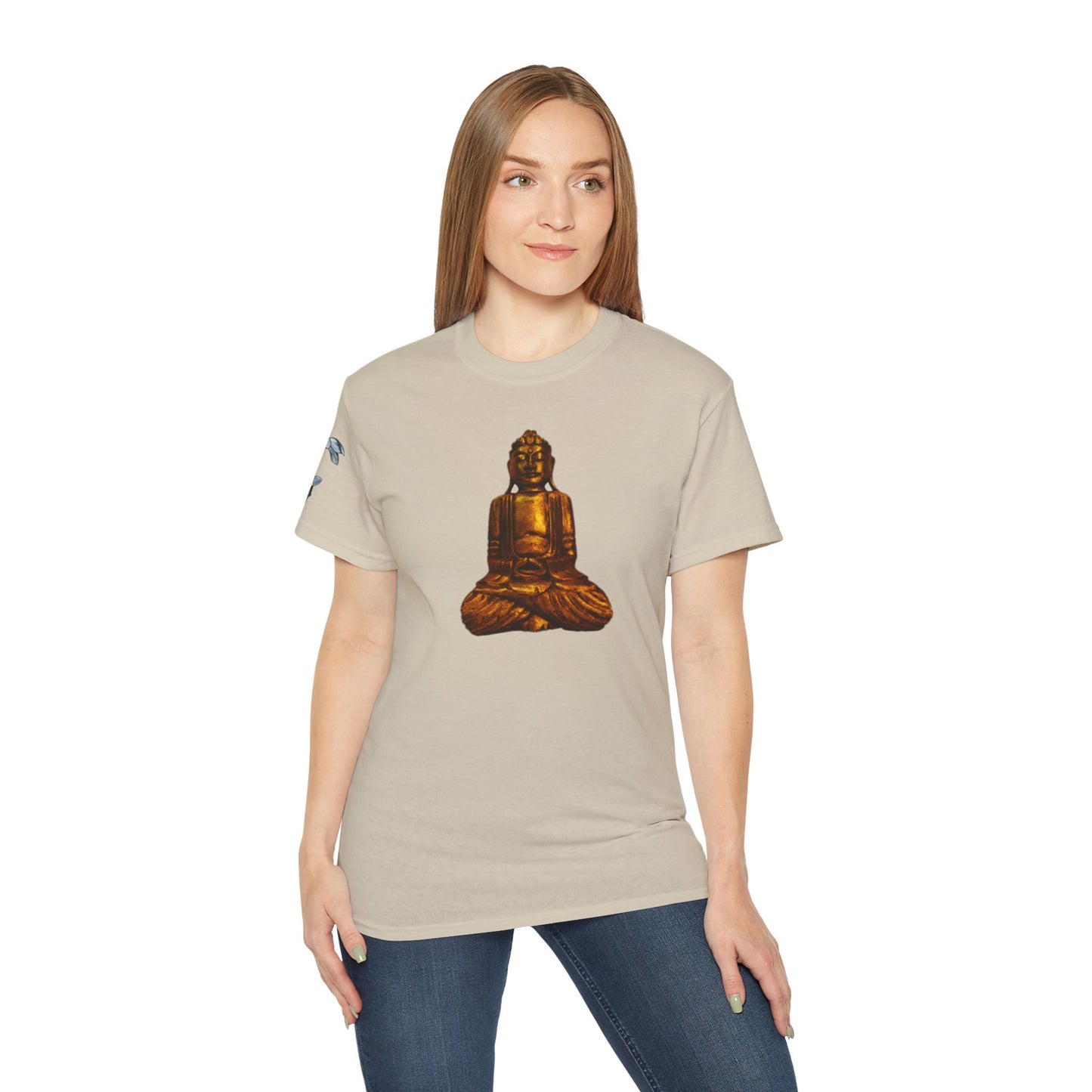 Fine Art Buddha Carving Print Unisex Ultra Cotton Tee