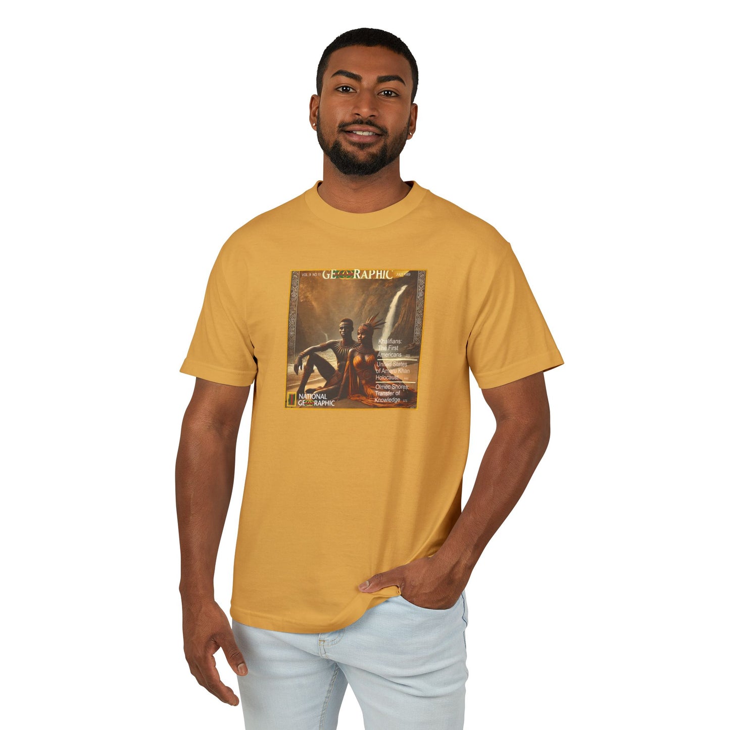 Choctaw Amaru Khan Aborigine Unisex Garment-Dyed Heavyweight Cotton Tee