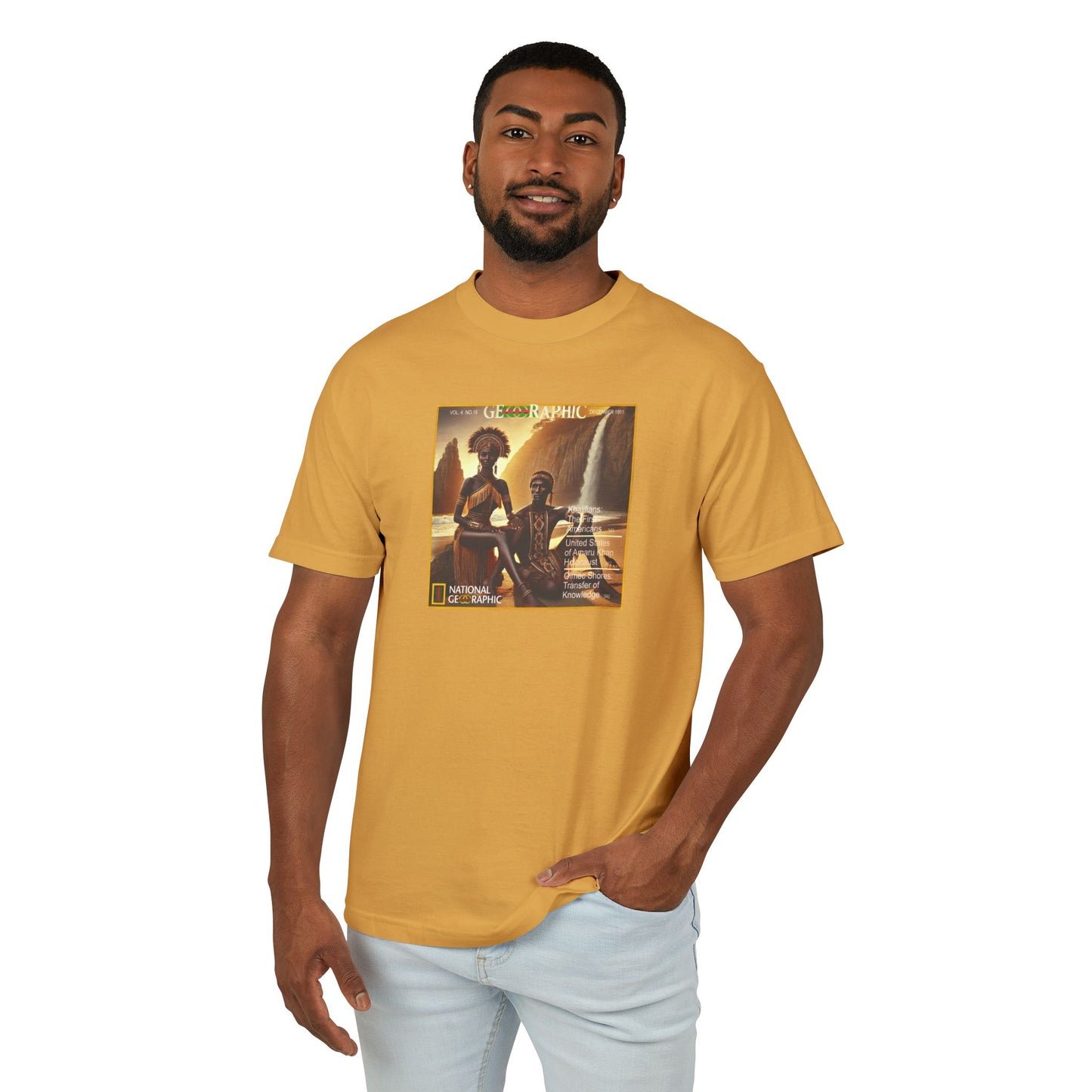 Chumash Amaru Khan Aborigine Unisex Garment-Dyed Heavyweight Cotton Tee