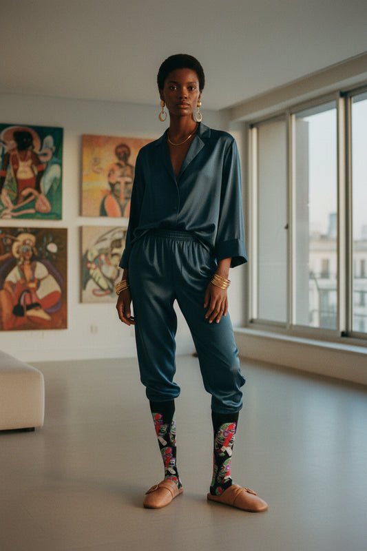 LOVE PILL Cushioned Crew Socks Nubian Night