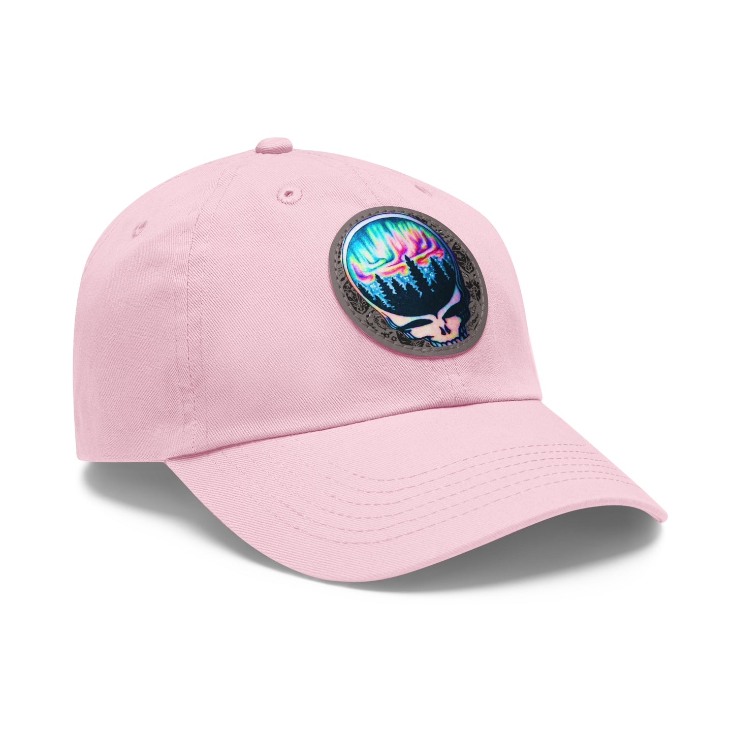 Aurora Borealis Leather Patch Cap