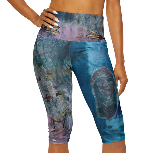 Founding Feathers Capri Leggings