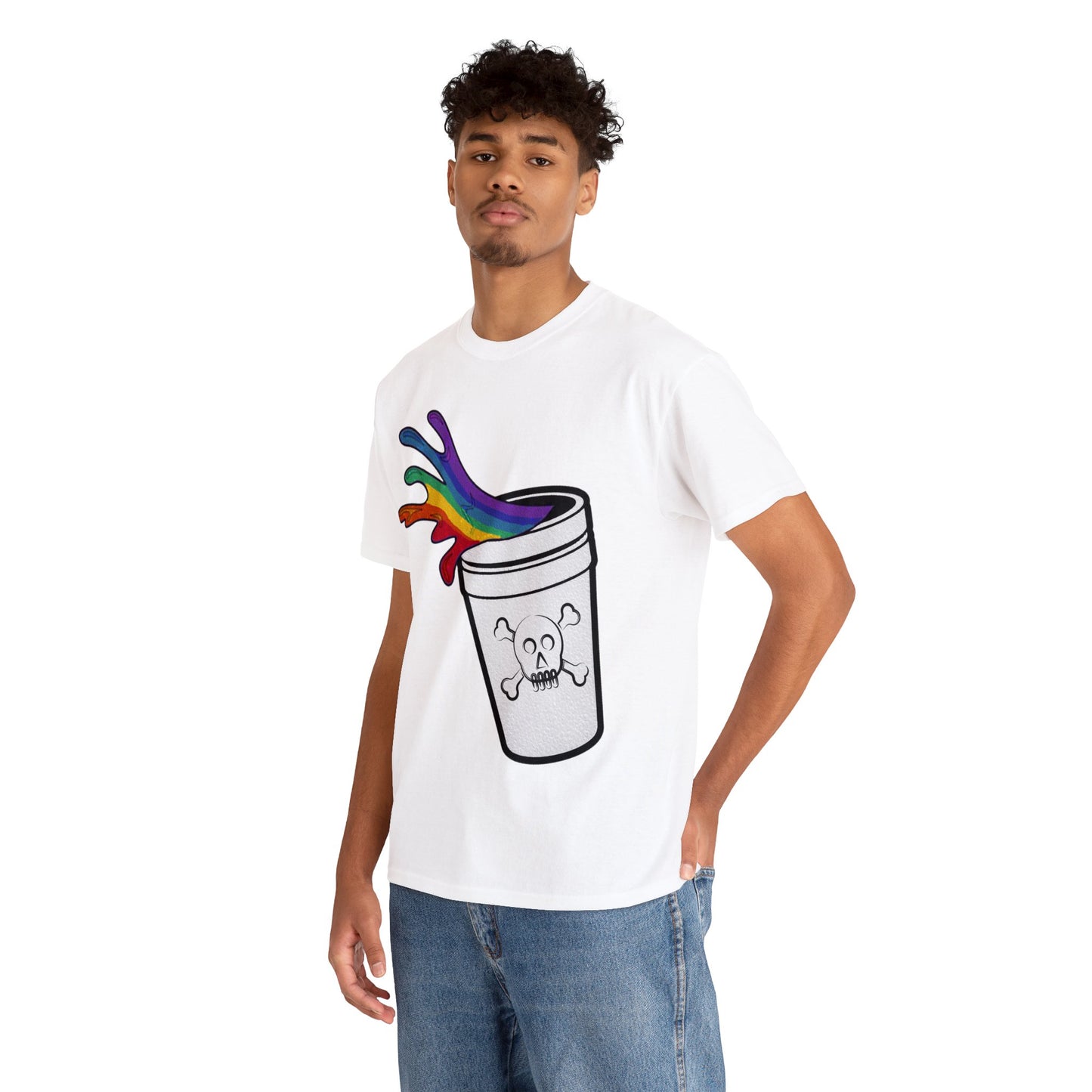 Rainbow Slushy Unisex Heavy Cotton Tee