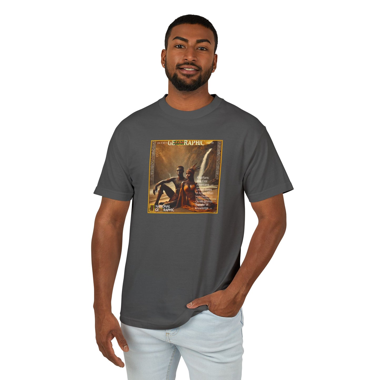 Choctaw Amaru Khan Aborigine Unisex Garment-Dyed Heavyweight Cotton Tee