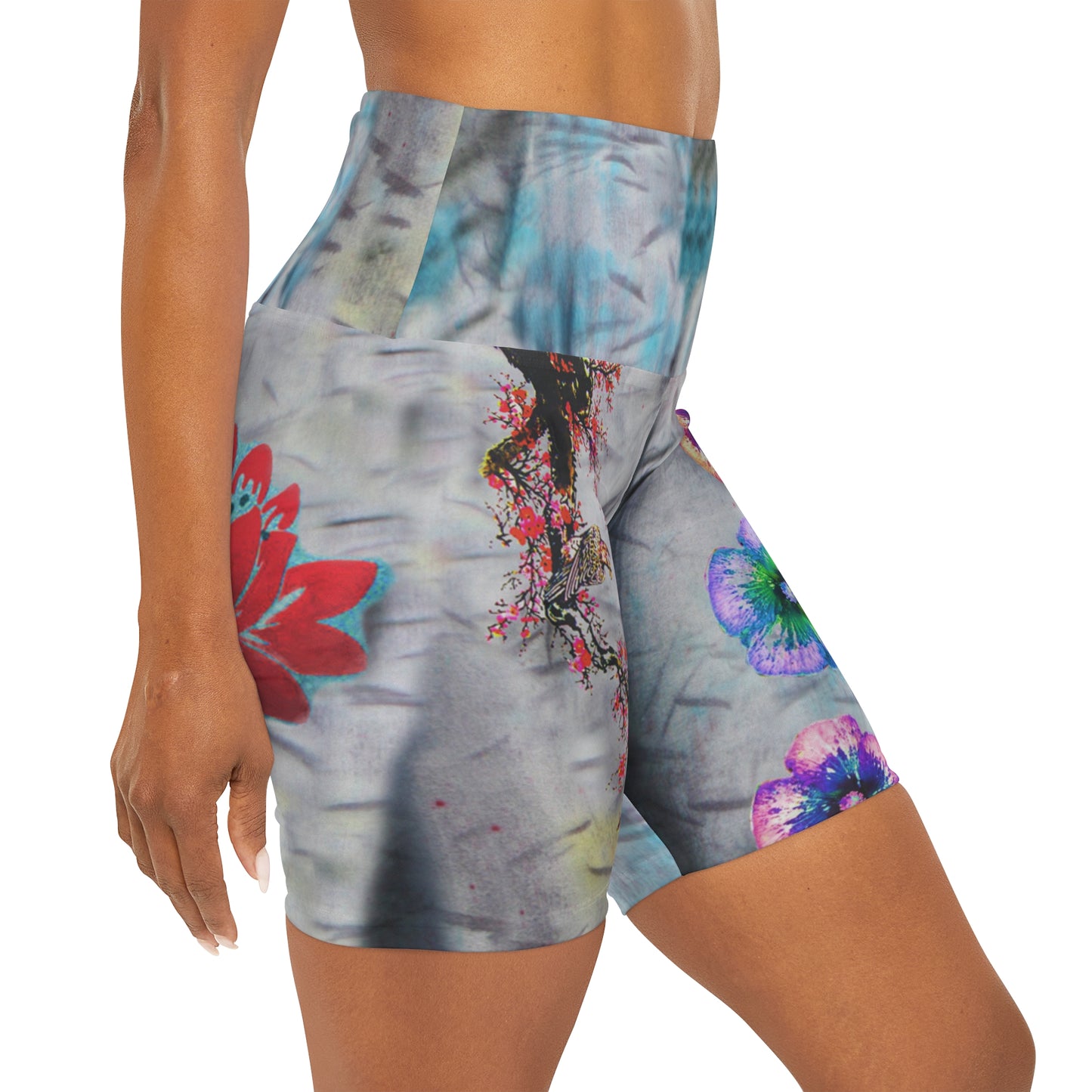 Kabloom High Waisted Yoga Shorts