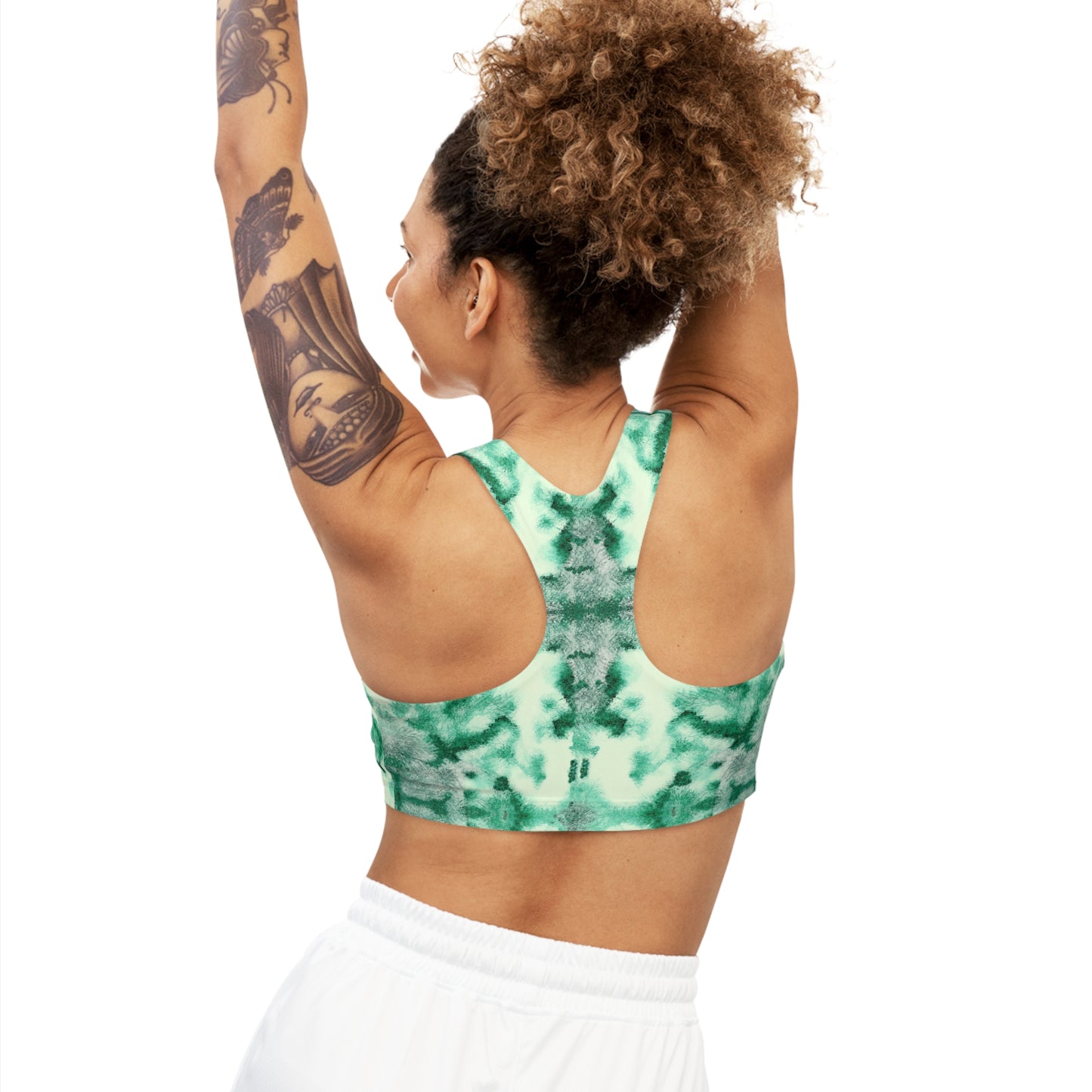 Shibori Lime Sherbert Seamless Sports Bra