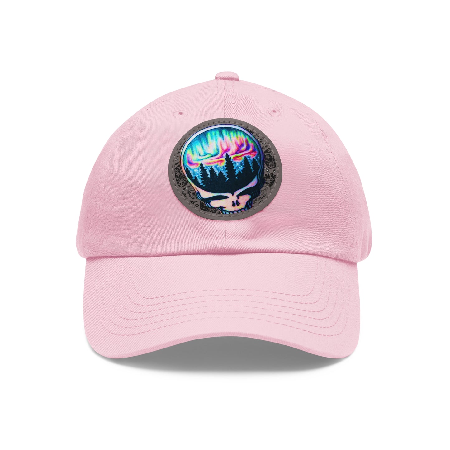 Aurora Borealis Leather Patch Cap