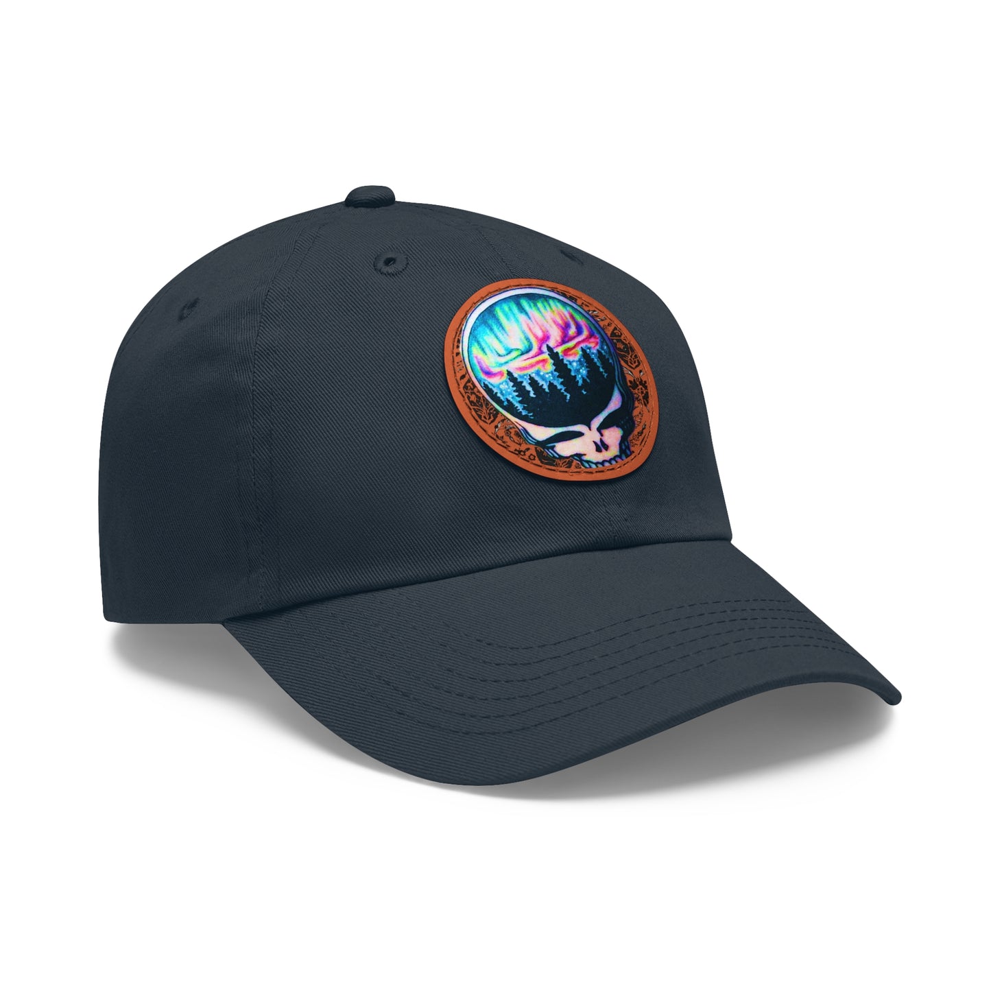 Aurora Borealis Leather Patch Cap