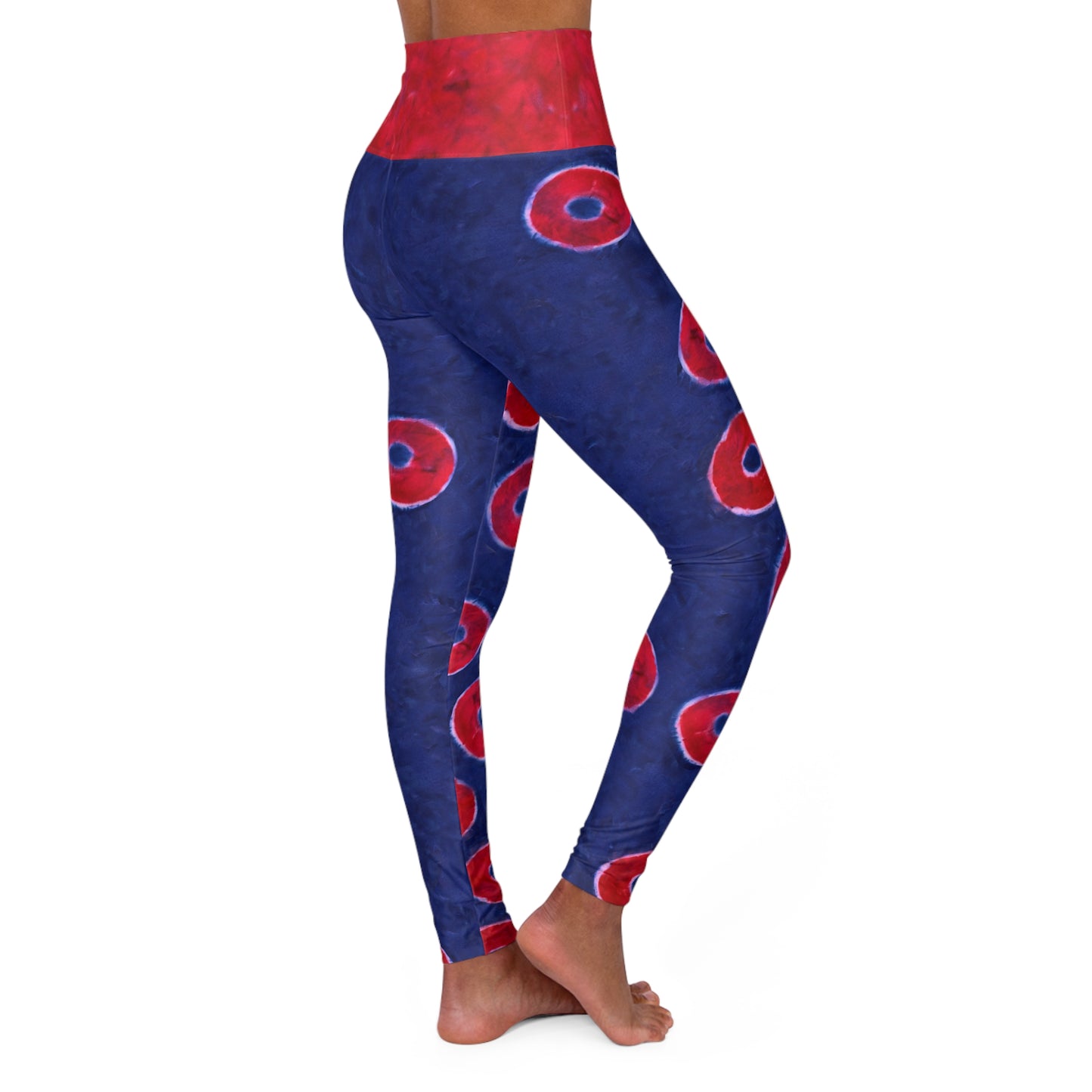 Phisherman Phish Donuts High Waisted Leggings