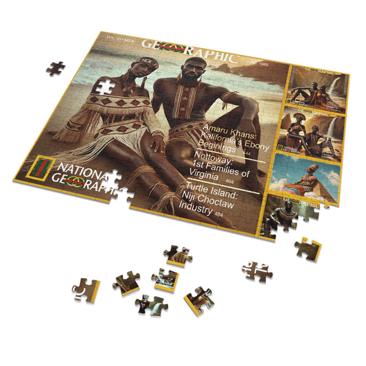 Amaru Khan Turtel Island Jigsaw Puzzle with Tin