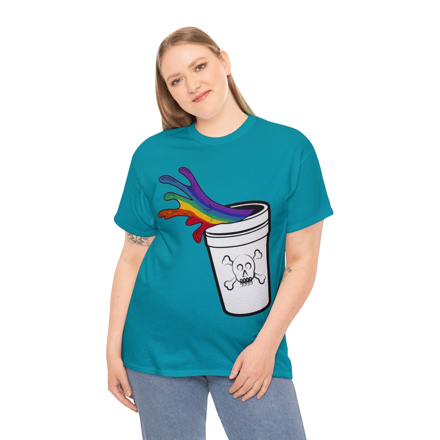 Rainbow Slushy Unisex Heavy Cotton Tee