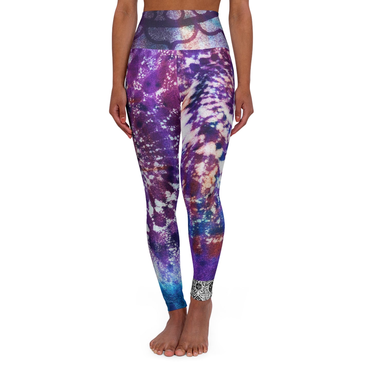 Mandala Tye Dye High Waisted Yoga Leggings