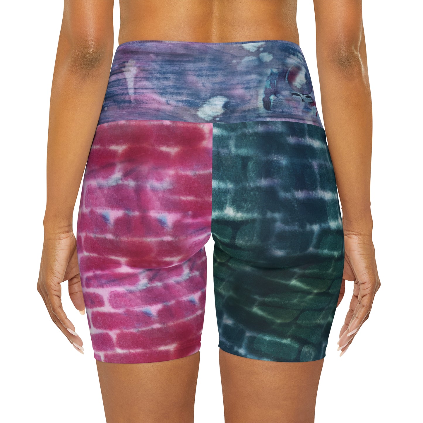 Scarlet Begonia Yoga Shorts