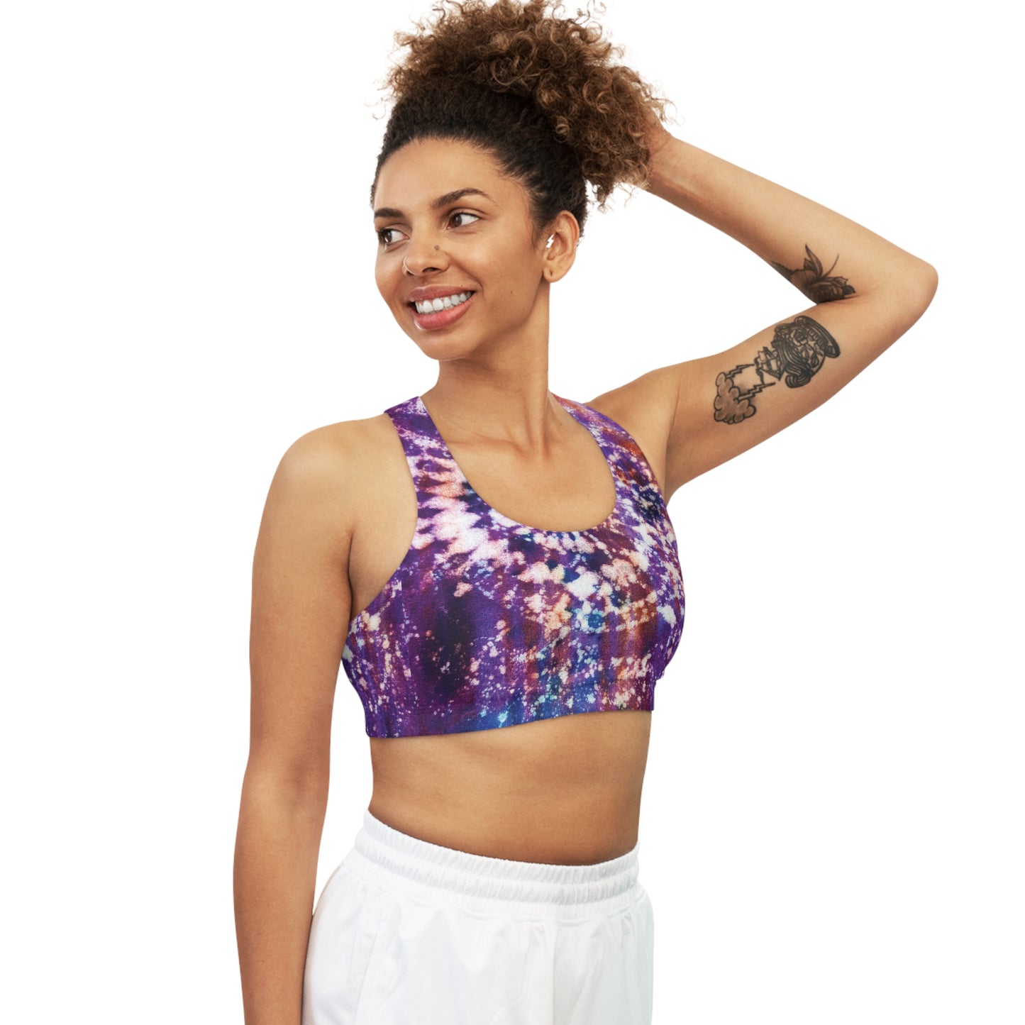 Tye Dye Mandala Double Sided Sports Bra