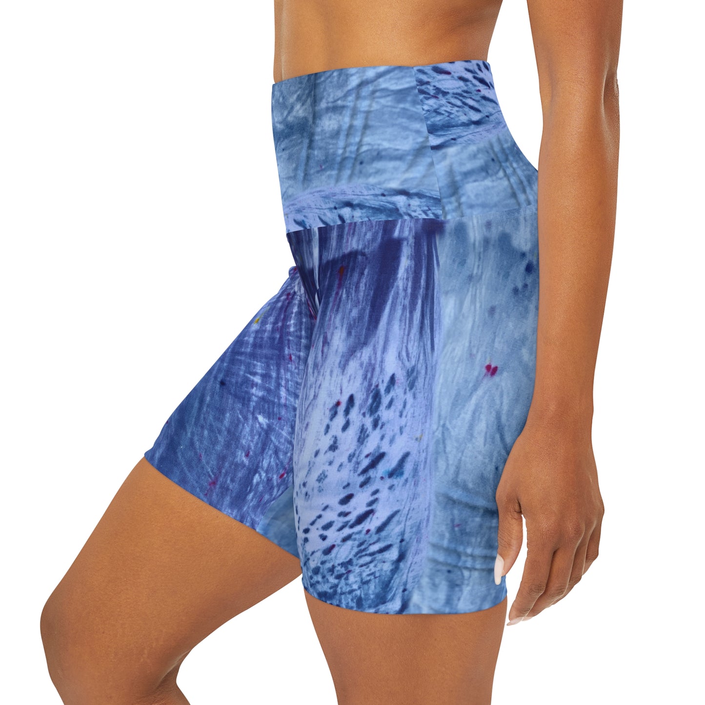 Dream Catcher Feather High Waisted Yoga Shorts