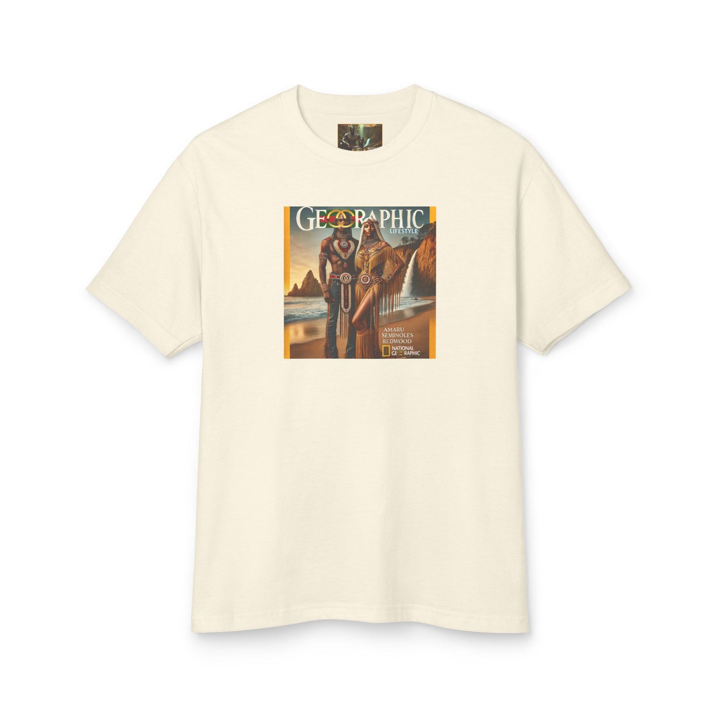 Amaru Khan Aborigine Unisex Garment-Dyed Heavyweight Cotton Tee