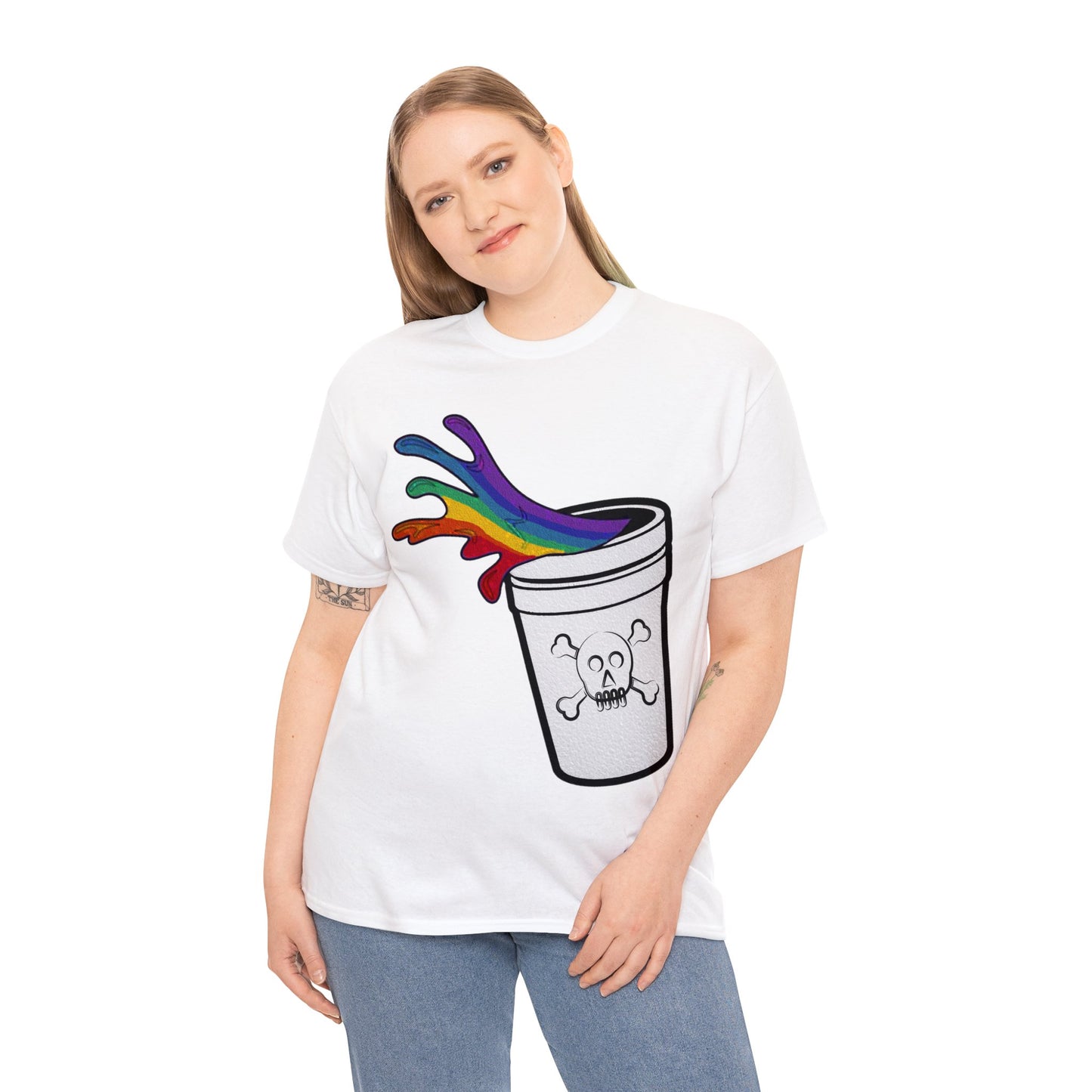 Rainbow Slushy Unisex Heavy Cotton Tee