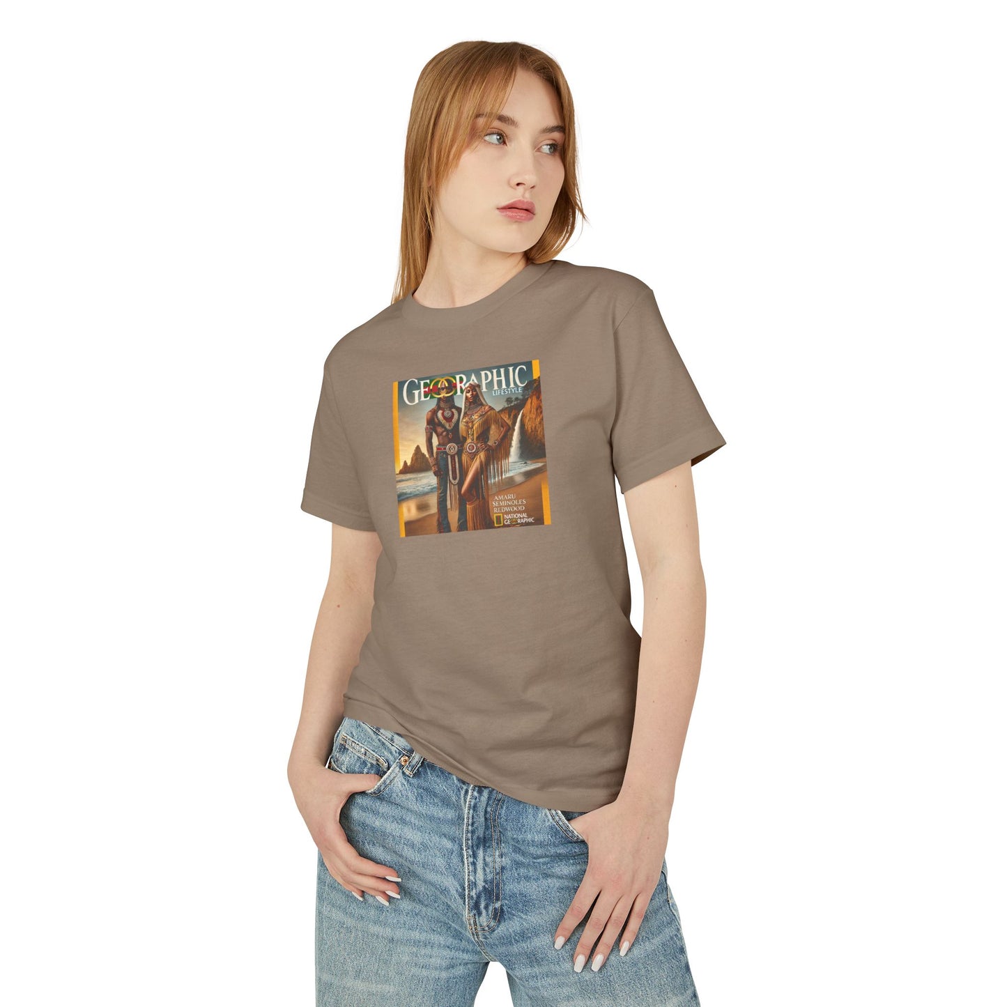 Amaru Khan Aborigine Unisex Garment-Dyed Heavyweight Cotton Tee