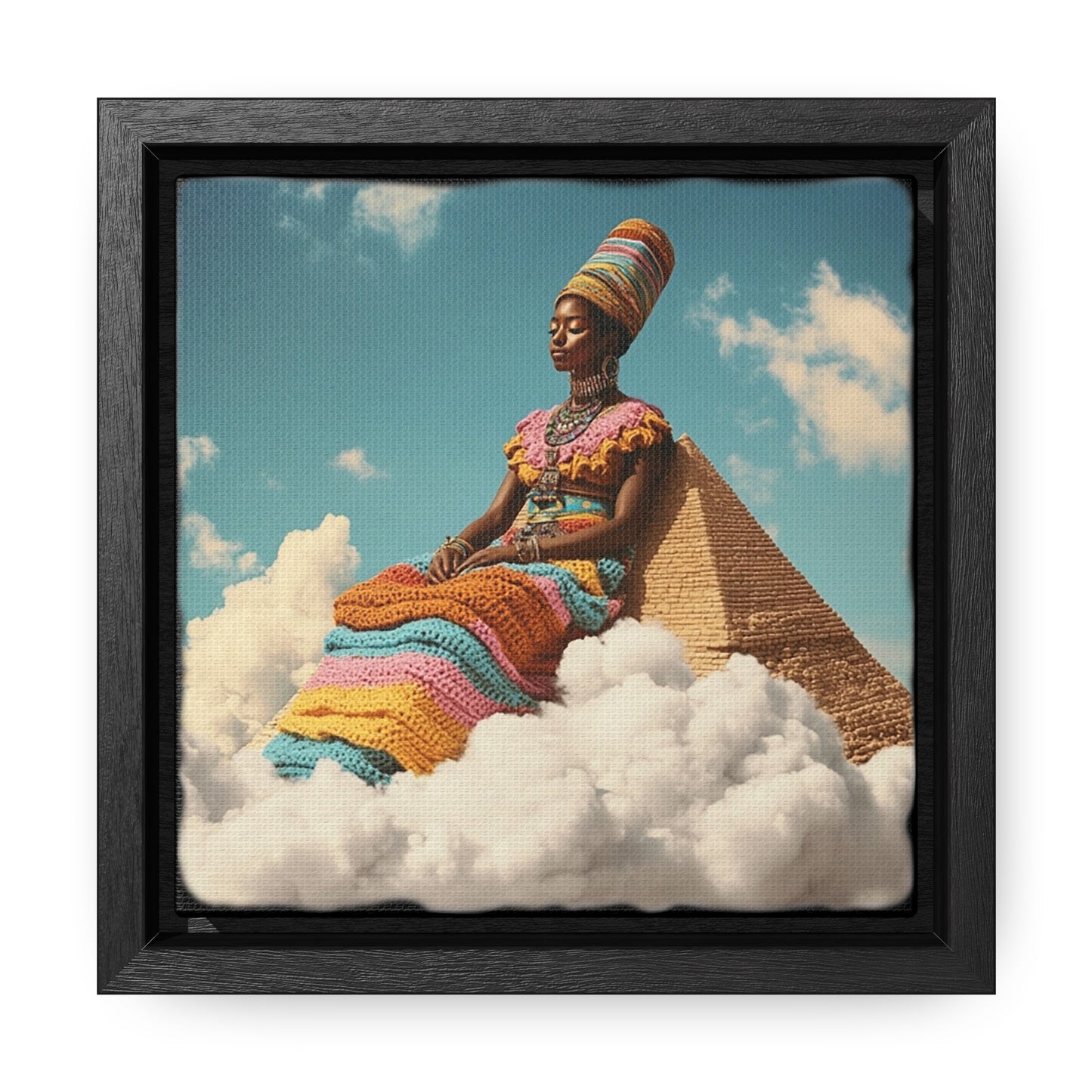 Resting Tall Aziza & Fae Gallery Canvas Wraps Square Frame