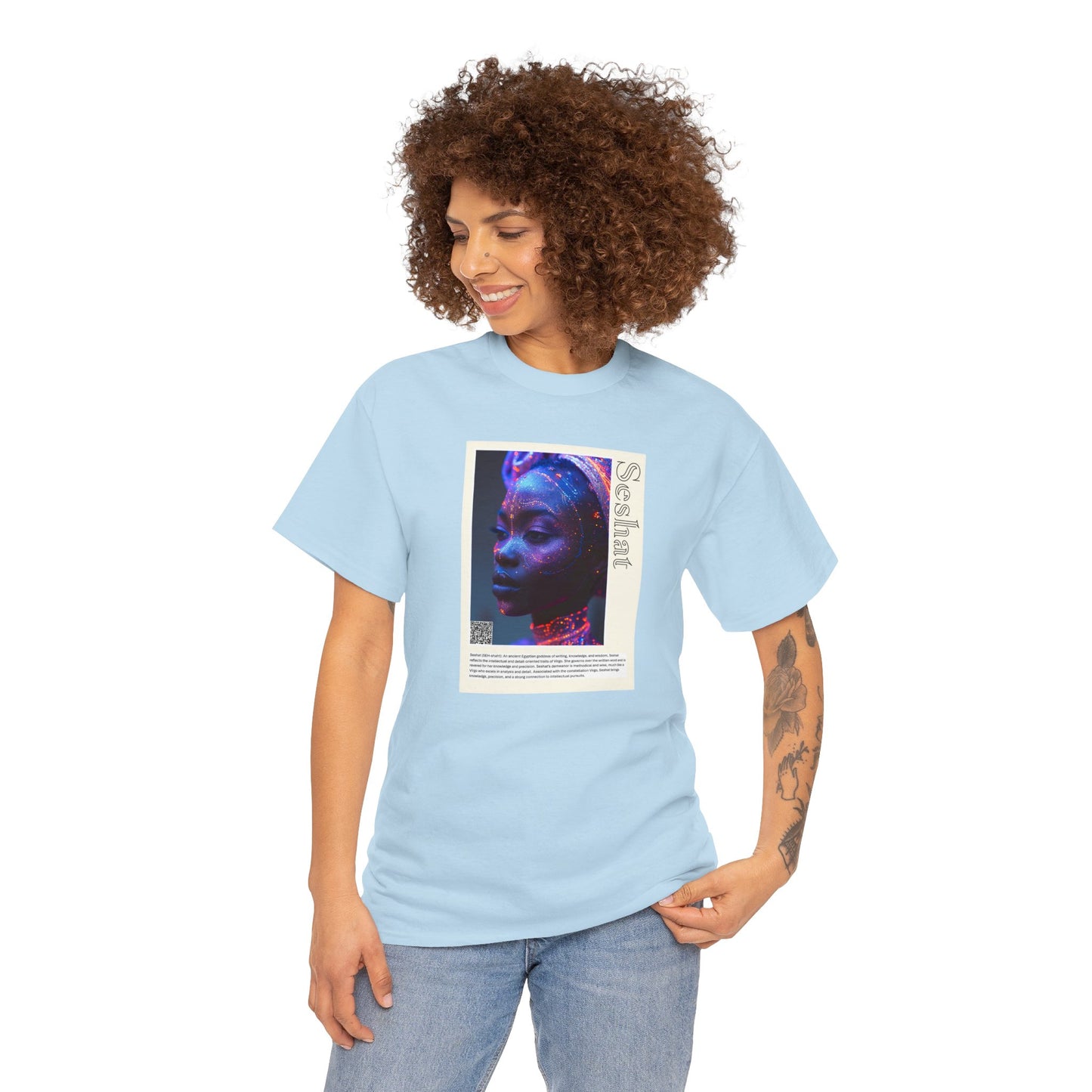 Seshat Aziza & Fae Unisex Heavy Cotton Tee