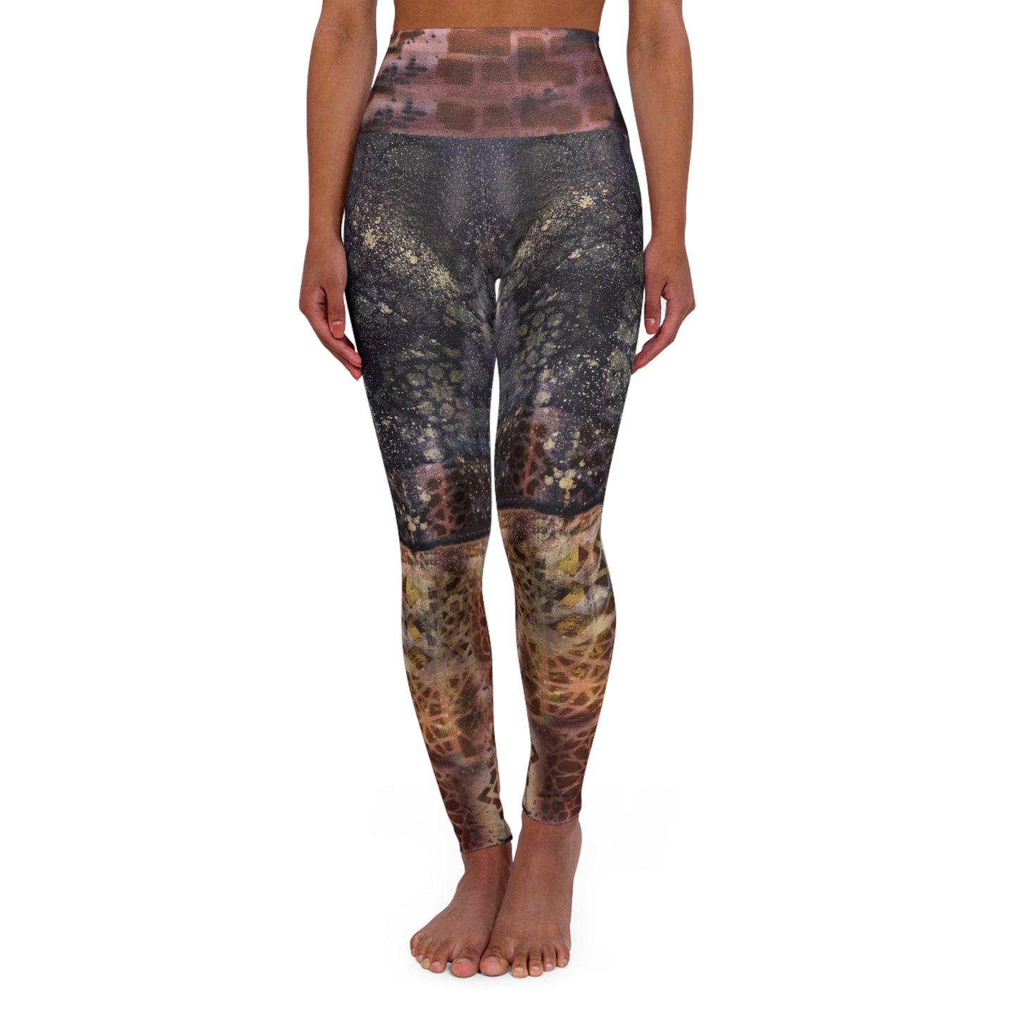 Kaleidoskop-Spiegel-Yoga-Leggings