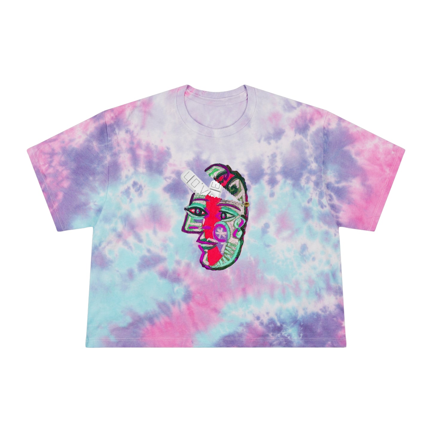 LOVE PILL Women's Tie-Dye Crop Tee