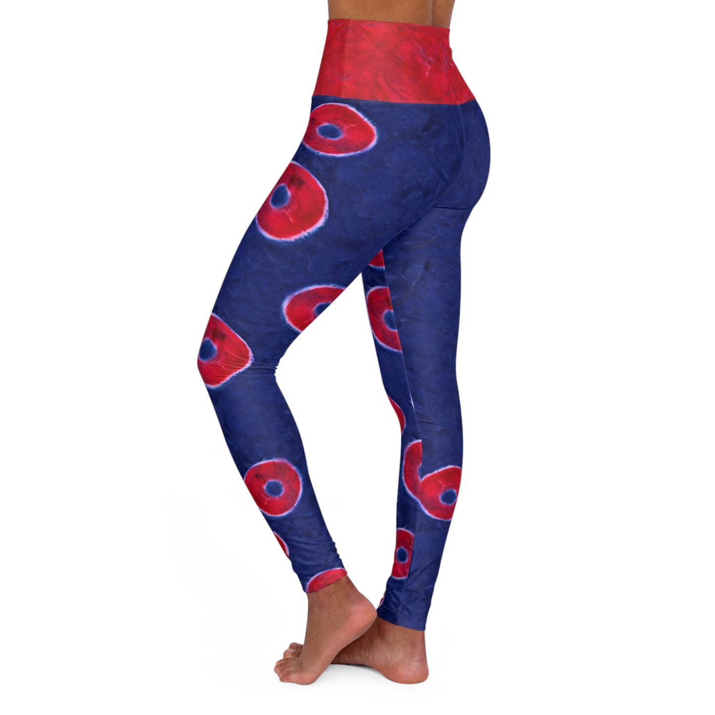 Phisherman Phish Donuts High Waisted Leggings